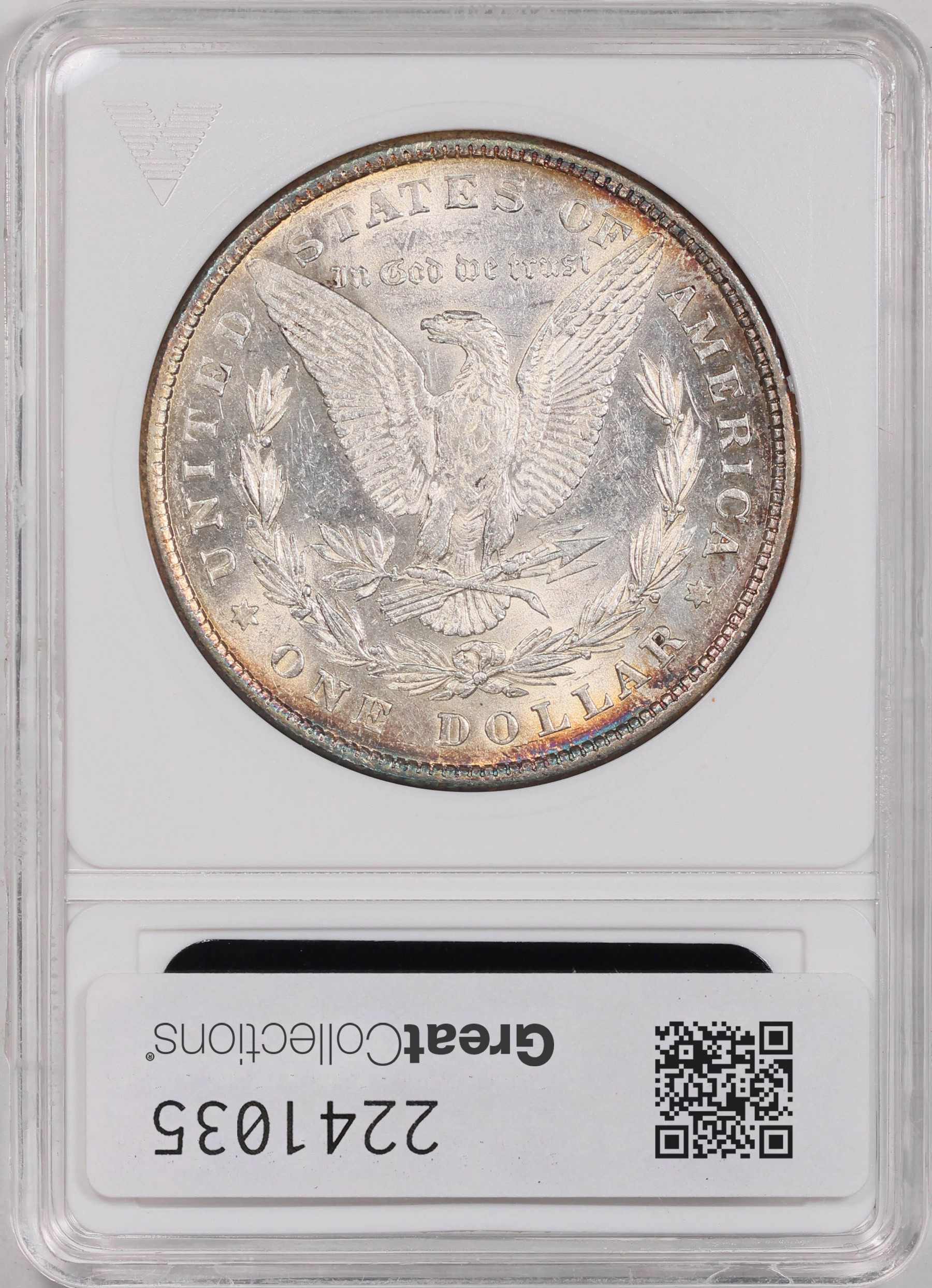 1878 8TF Morgan Silver Dollar VAM-14.10 ANACS AU-58 OH (Toned