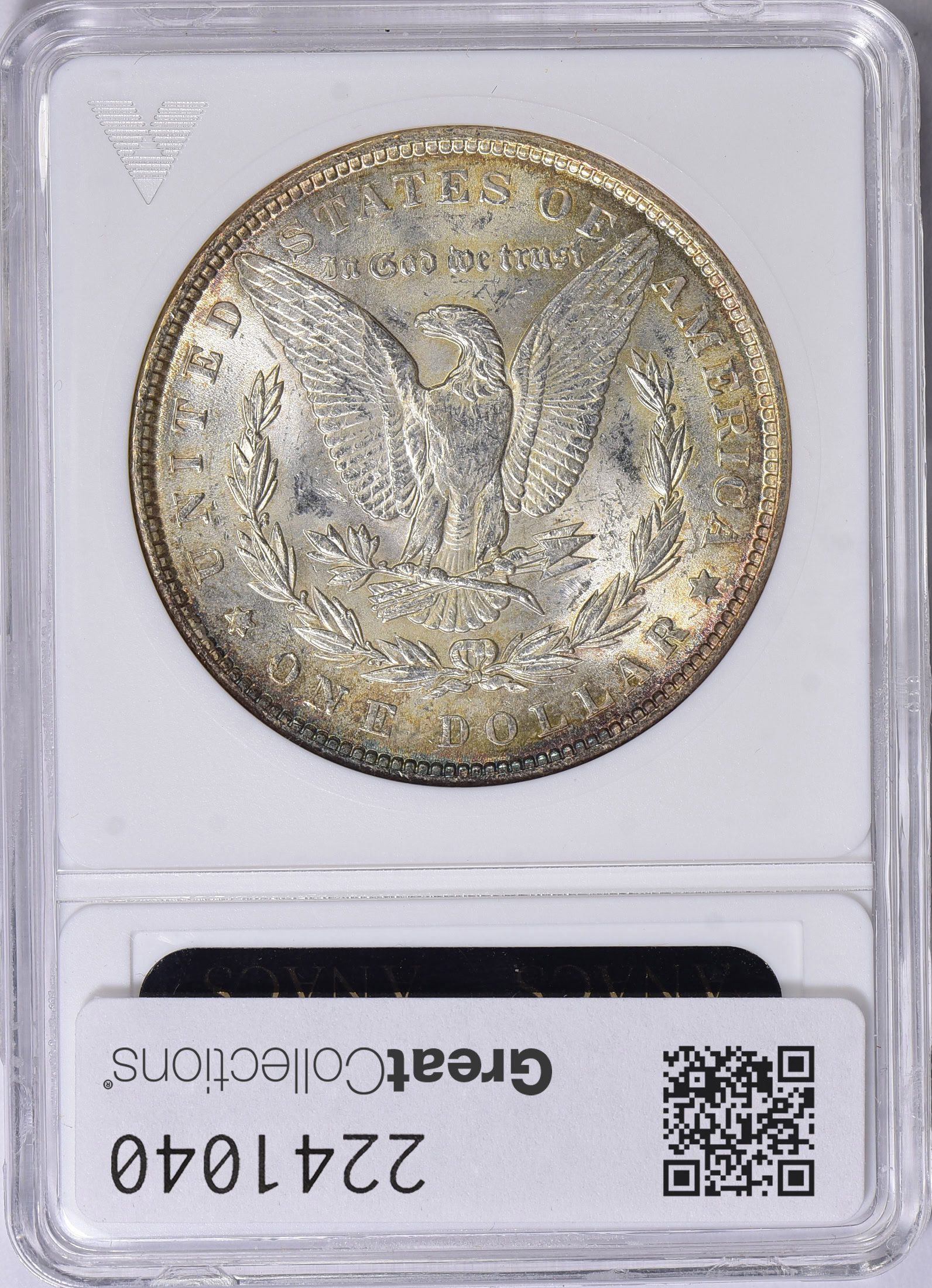 1890 Morgan Silver Dollar VAM-13 ANACS MS-62 OH (Toned) (Item