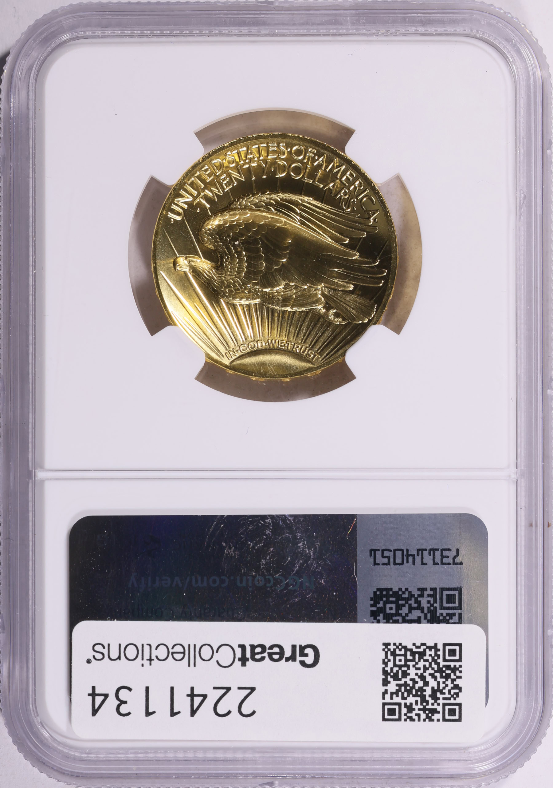 2009 MMIX Ultra High Relief $20 Gold NGC MS-70 (Mercanti Signed
