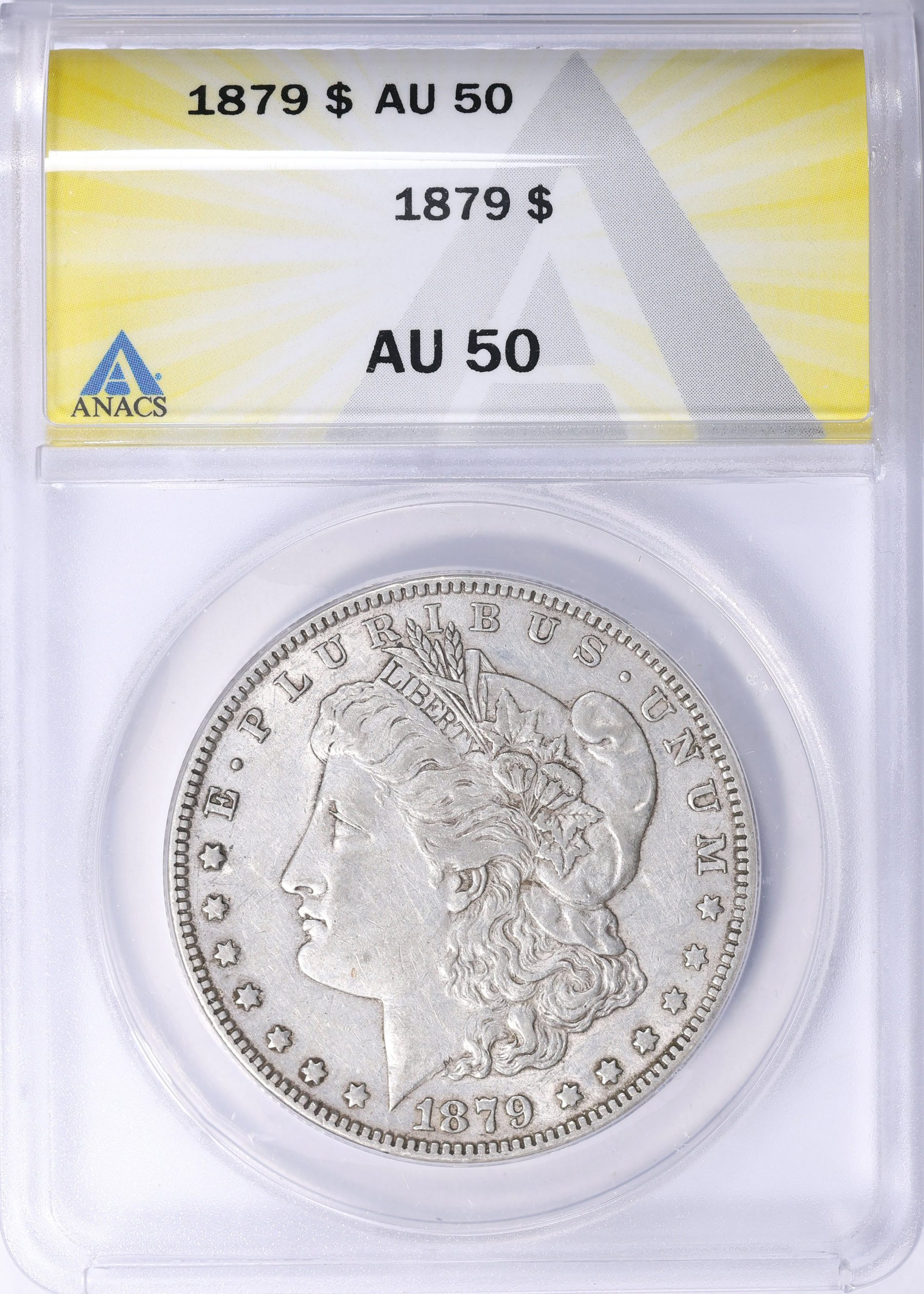 1879 Morgan Silver Dollar ANACS AU-50 (Item 2241536
