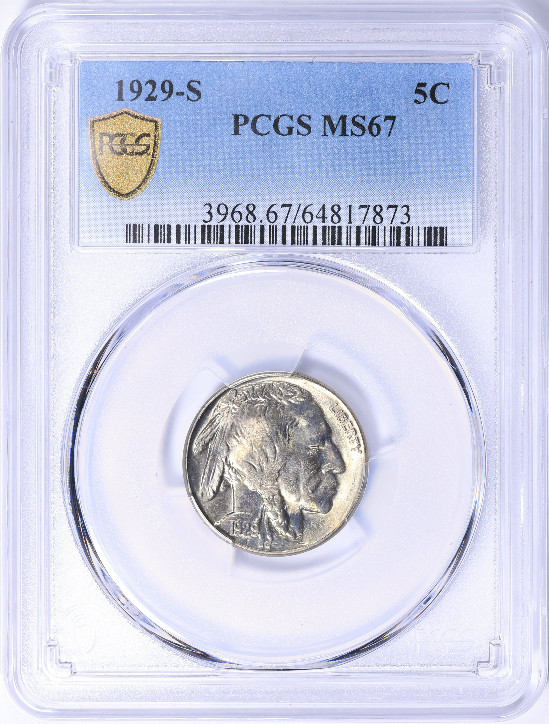 1929-S Buffalo Nickel PCGS MS-67 (Toned) (Item 2241649
