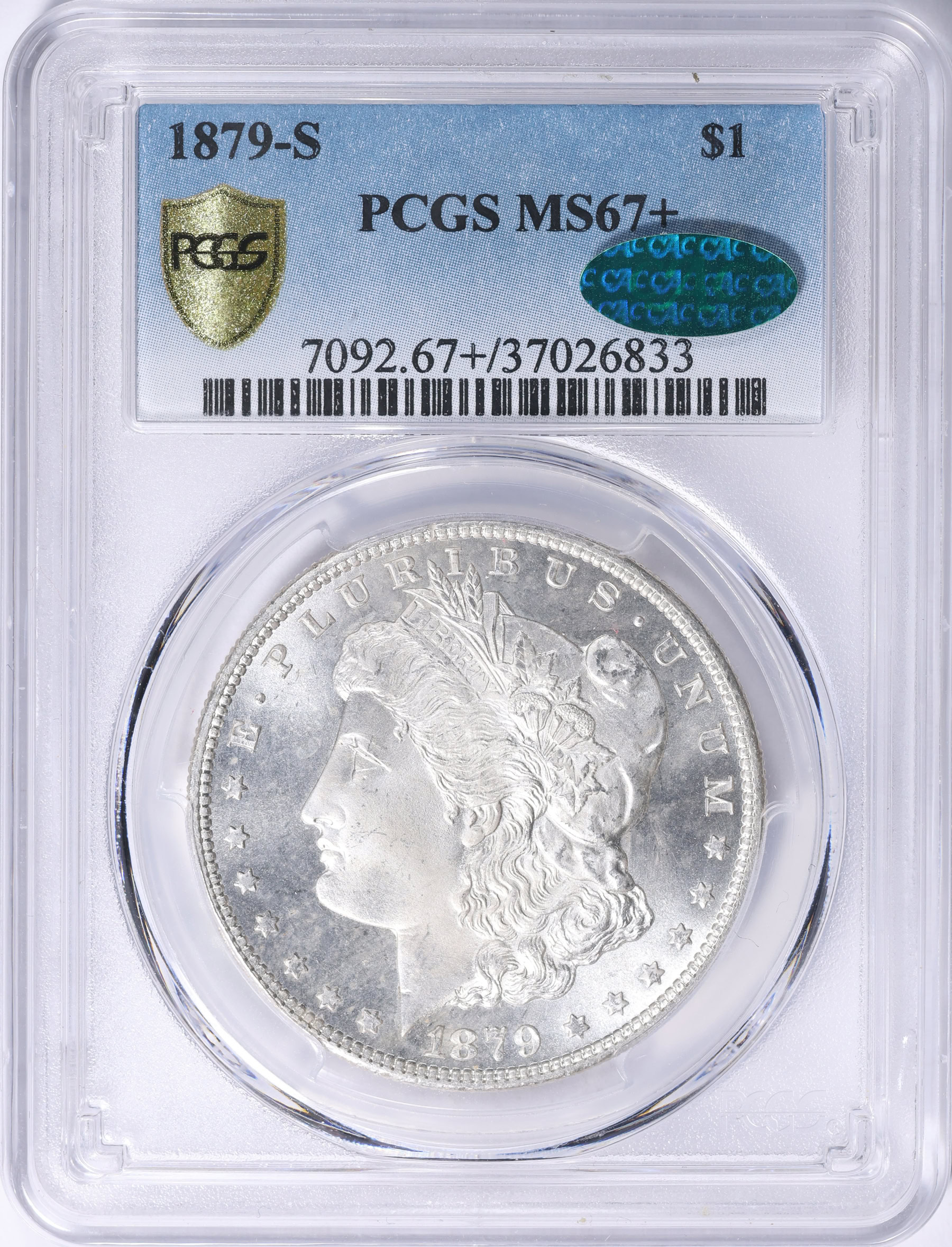 1879-S Morgan Silver Dollar PCGS MS-67+ (CAC Green) (Item 2242083