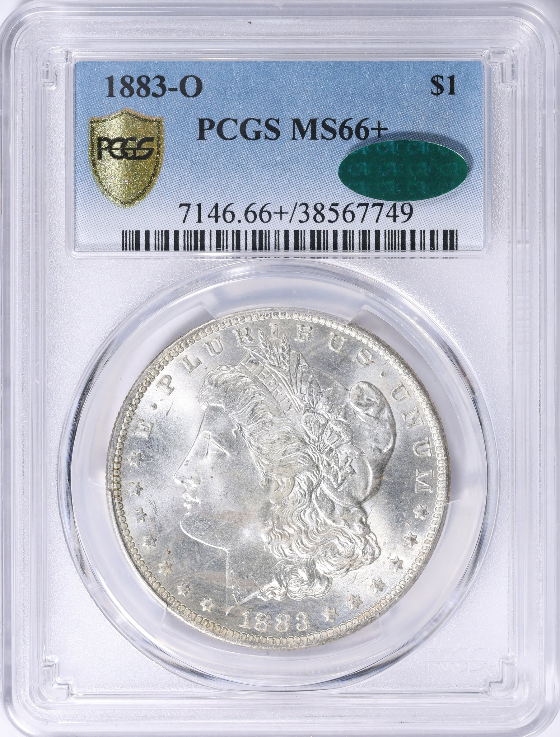 1883-O Morgan Silver Dollar PCGS MS-66+ (CAC Green) (Item 2242094