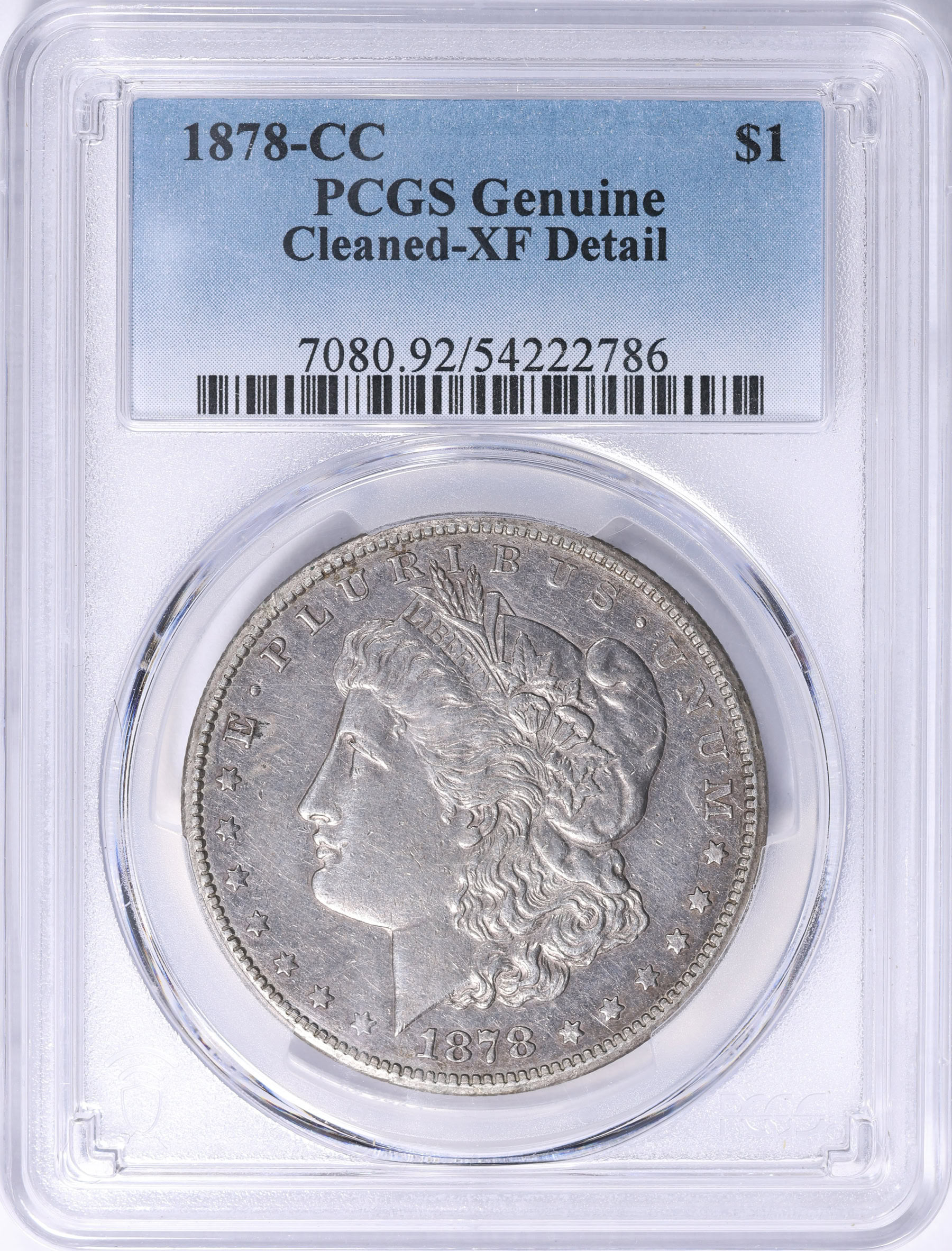 Re：蘇　クリスタル 1878-CC Morgan Silver Dollar PCGS Genuine XF Details (Item 2242851