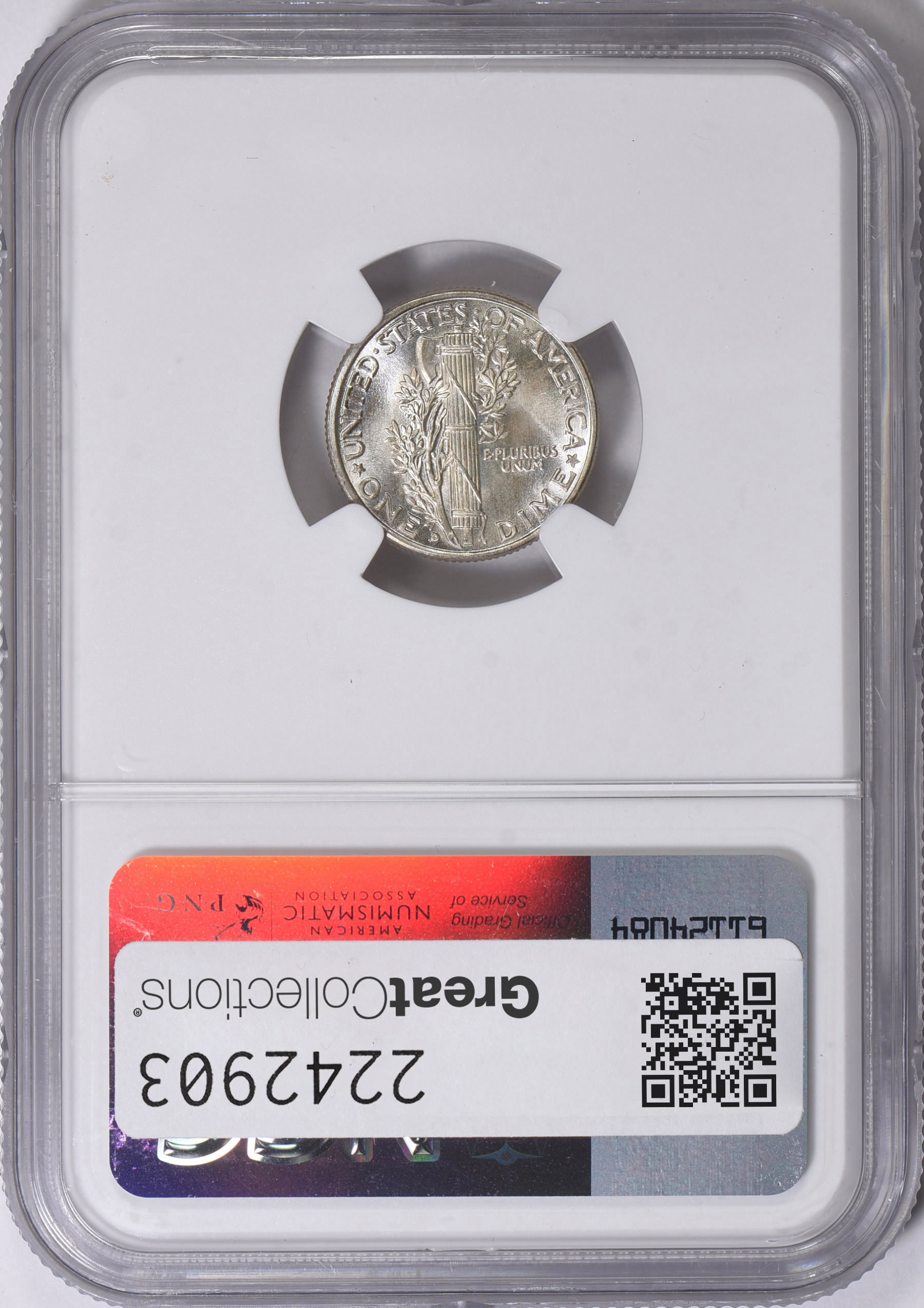 1943-D Mercury Dime NGC MS-68 FB (Item 2242903) | GreatCollections