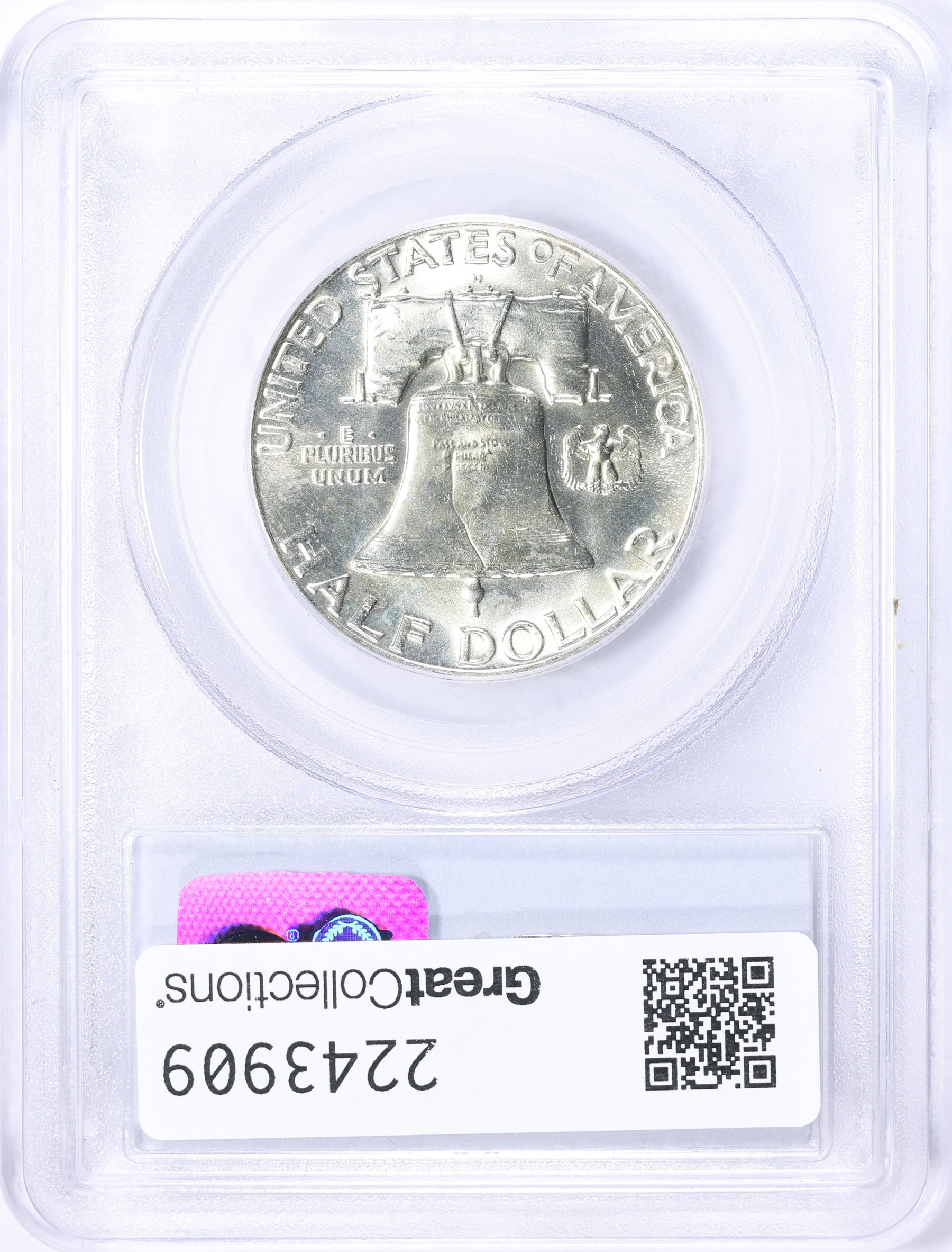 1962-D Franklin Half Dollar PCGS MS-64 FBL (Item 2243909