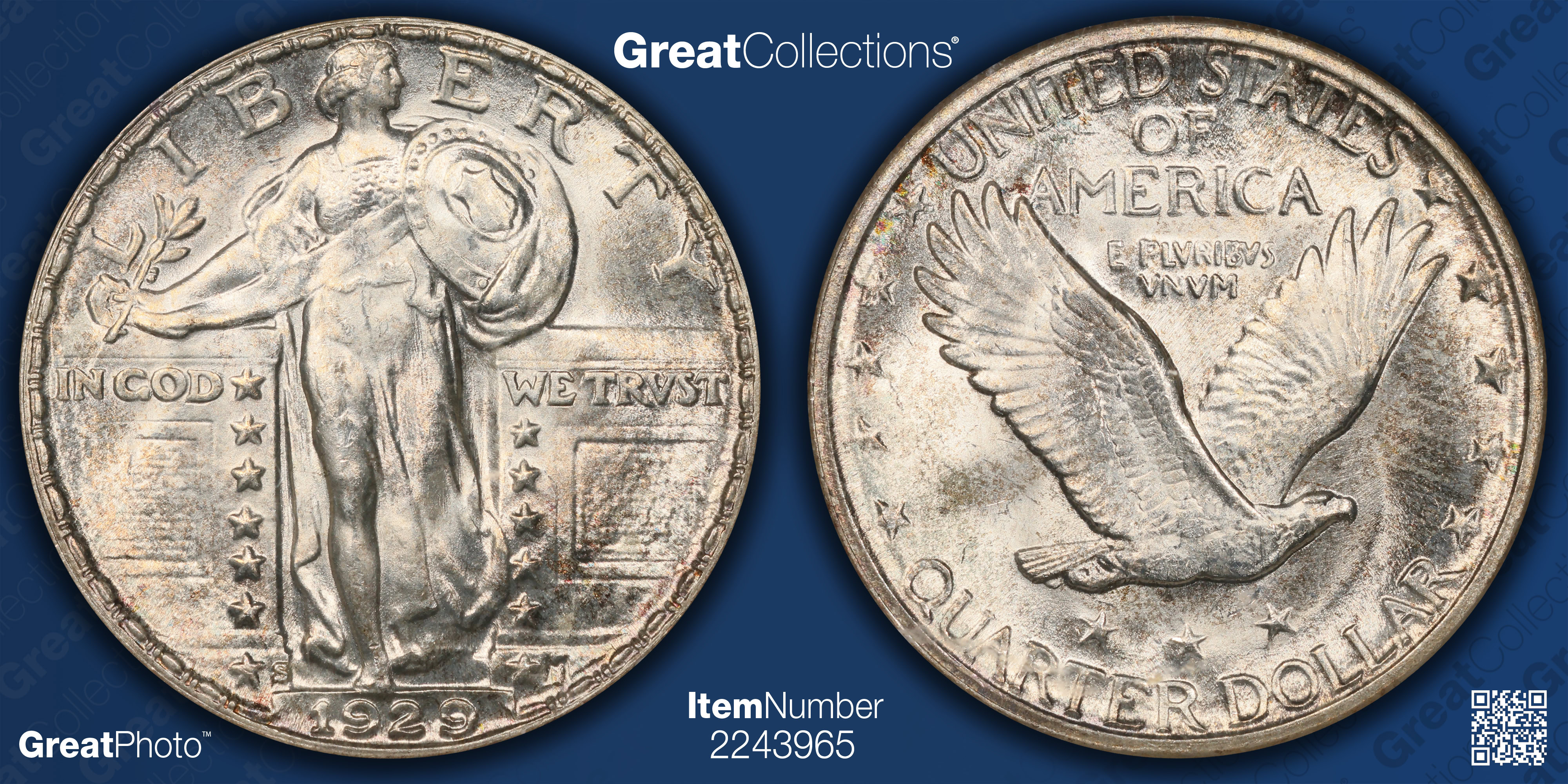 1929-S Standing Liberty Quarter NGC MS-65 FH (CAC Gold) OH (Hand