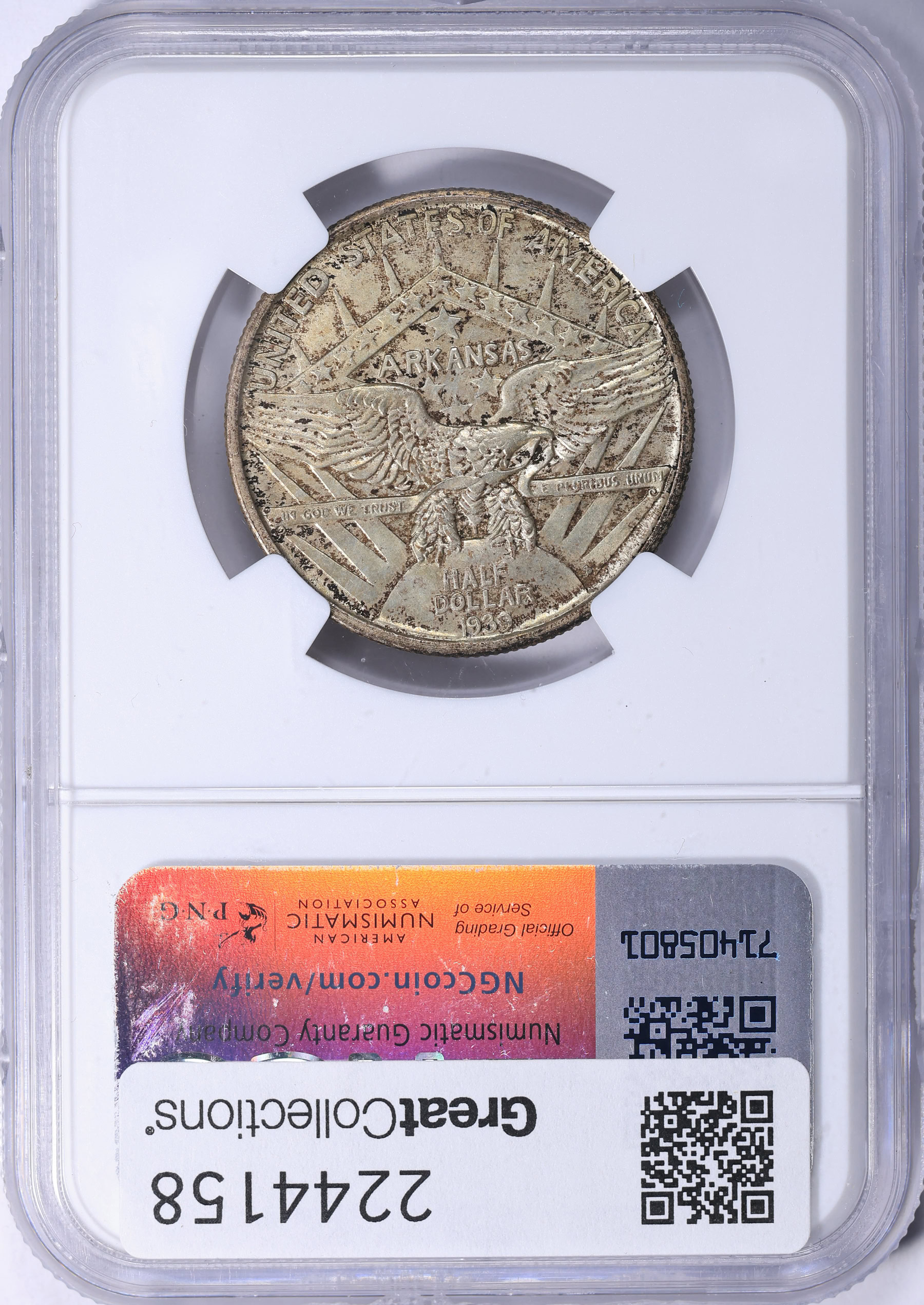1939-S Arkansas Centennial Half Dollar NGC MS-67 (Item 2244158