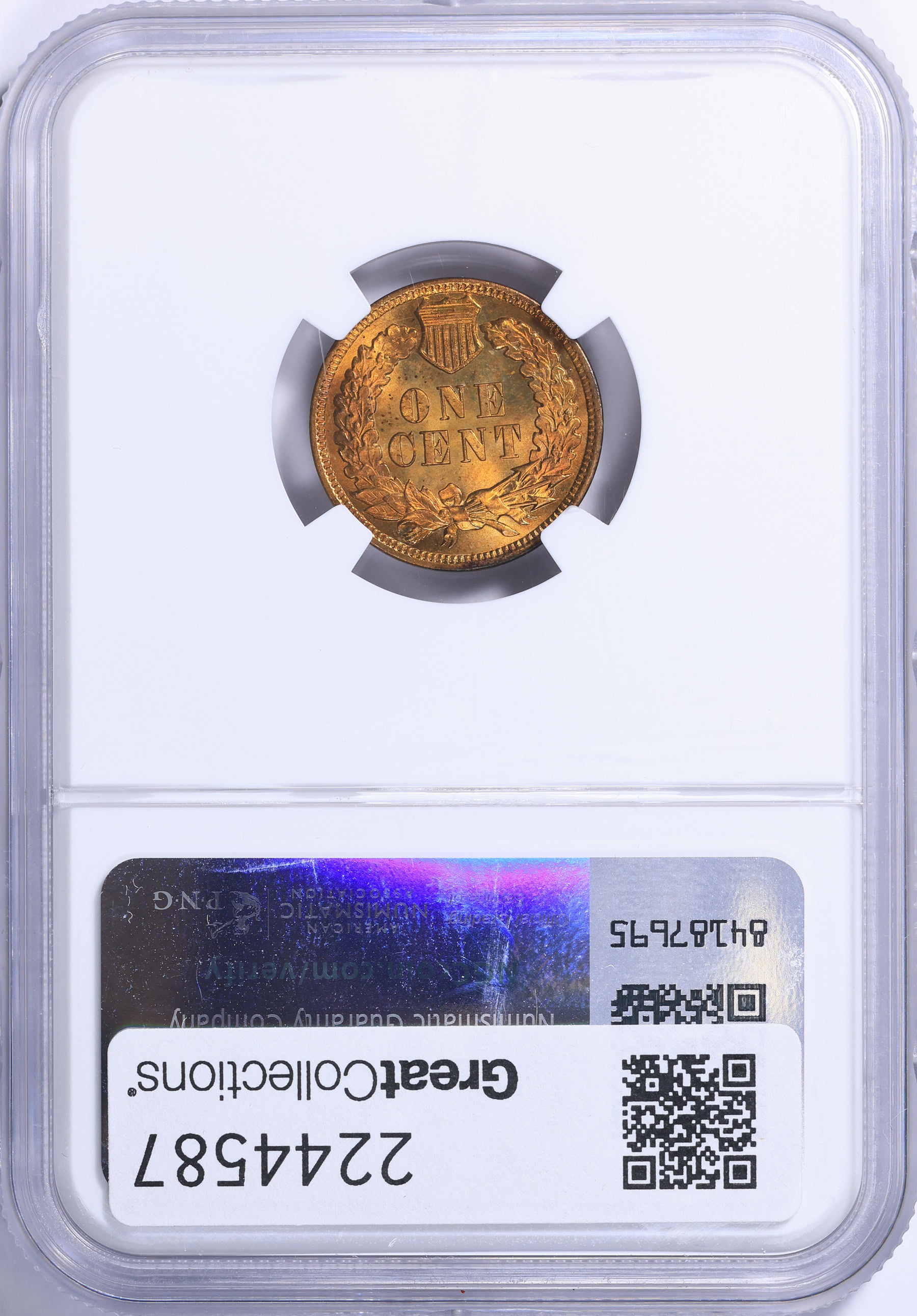 Eye Rd 1899 Indian Cent NGC MS-66 RD (Eagle Eye Seal) (Item 2244587 ...