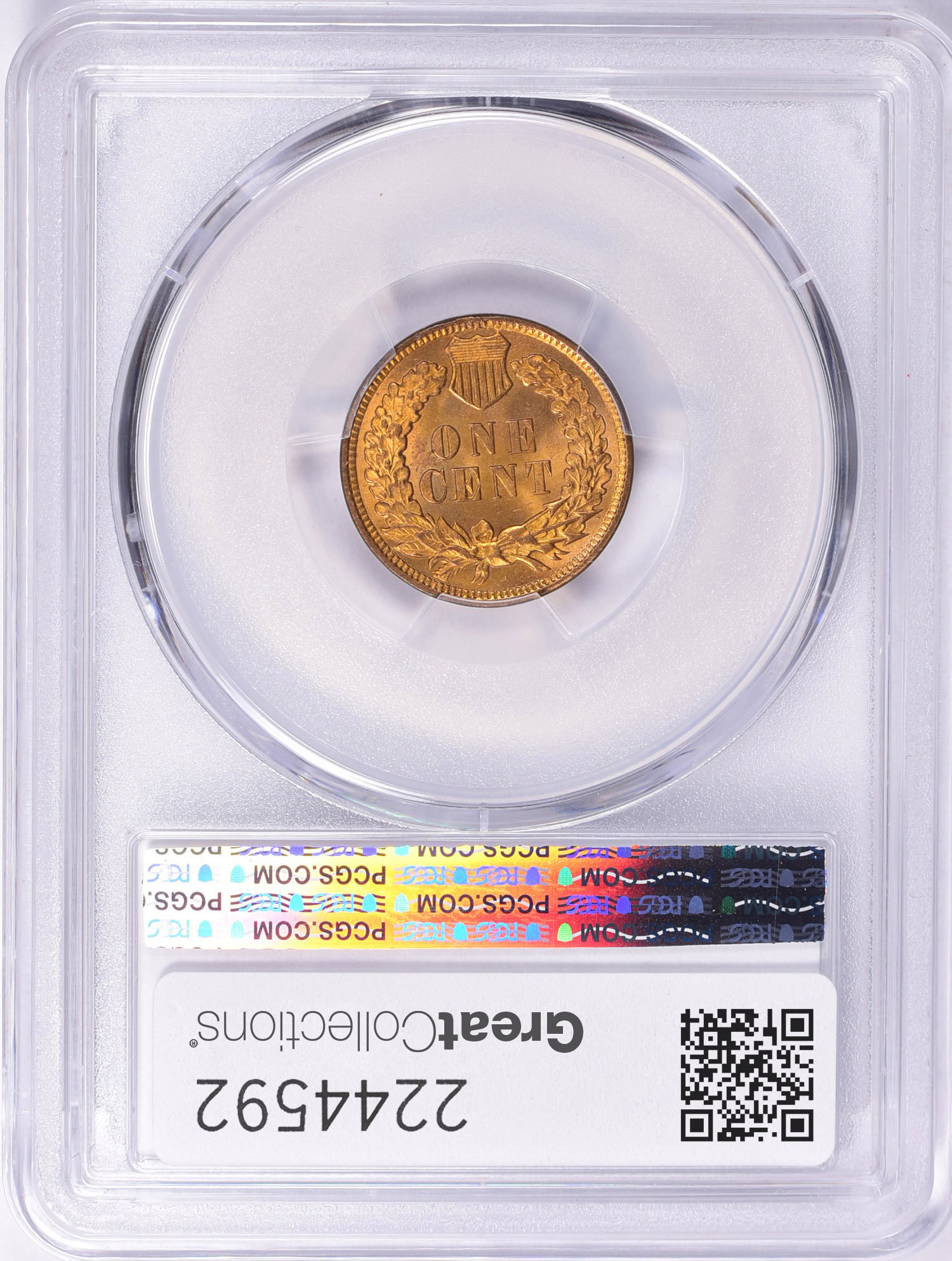 Indian Banknotes Collection 1907 Indian Cent PCGS MS-66 RD (Item 2244592) | GreatCollections Coin ...