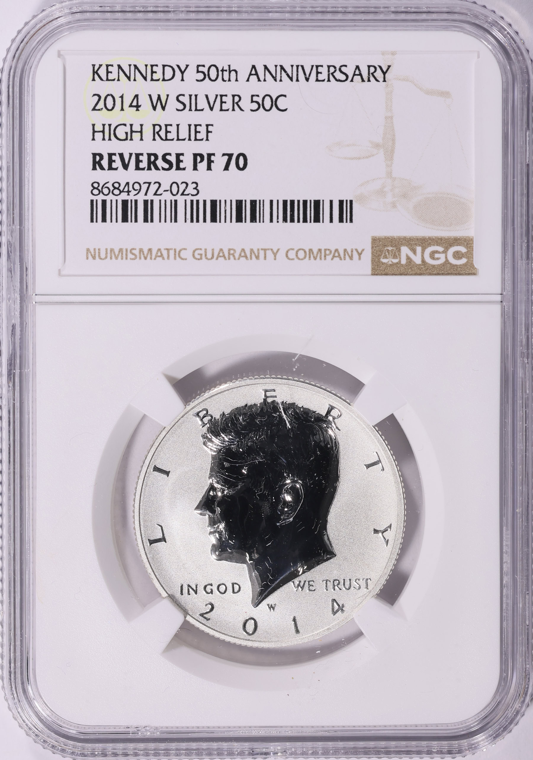 ち*る様 ケネディ50周年記念 2014年 NGC認定 2014-W Kennedy Half Dollar Silver Reverse Proof 50th Anniversary