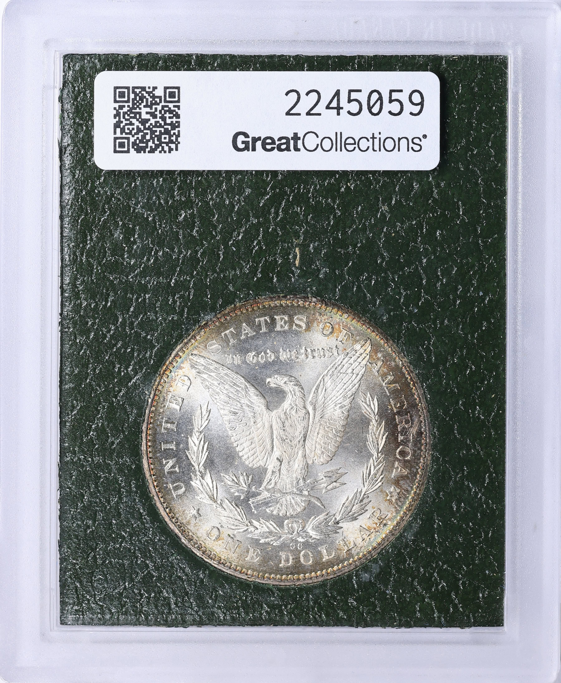 1878-CC Morgan Silver Dollar MS-65+ (Paramount Green Holder