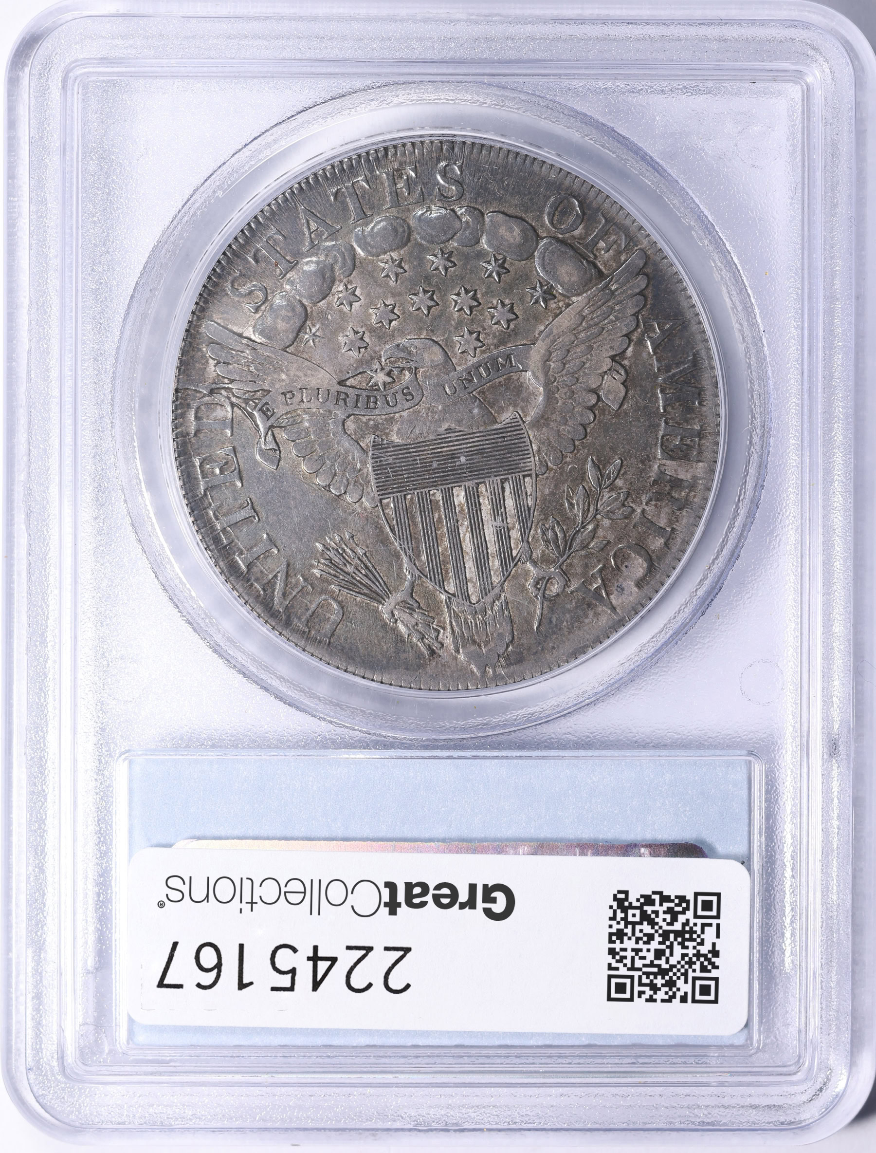 1799 Draped Bust Silver Dollar PCGS XF-45 (CAC Green) (Item