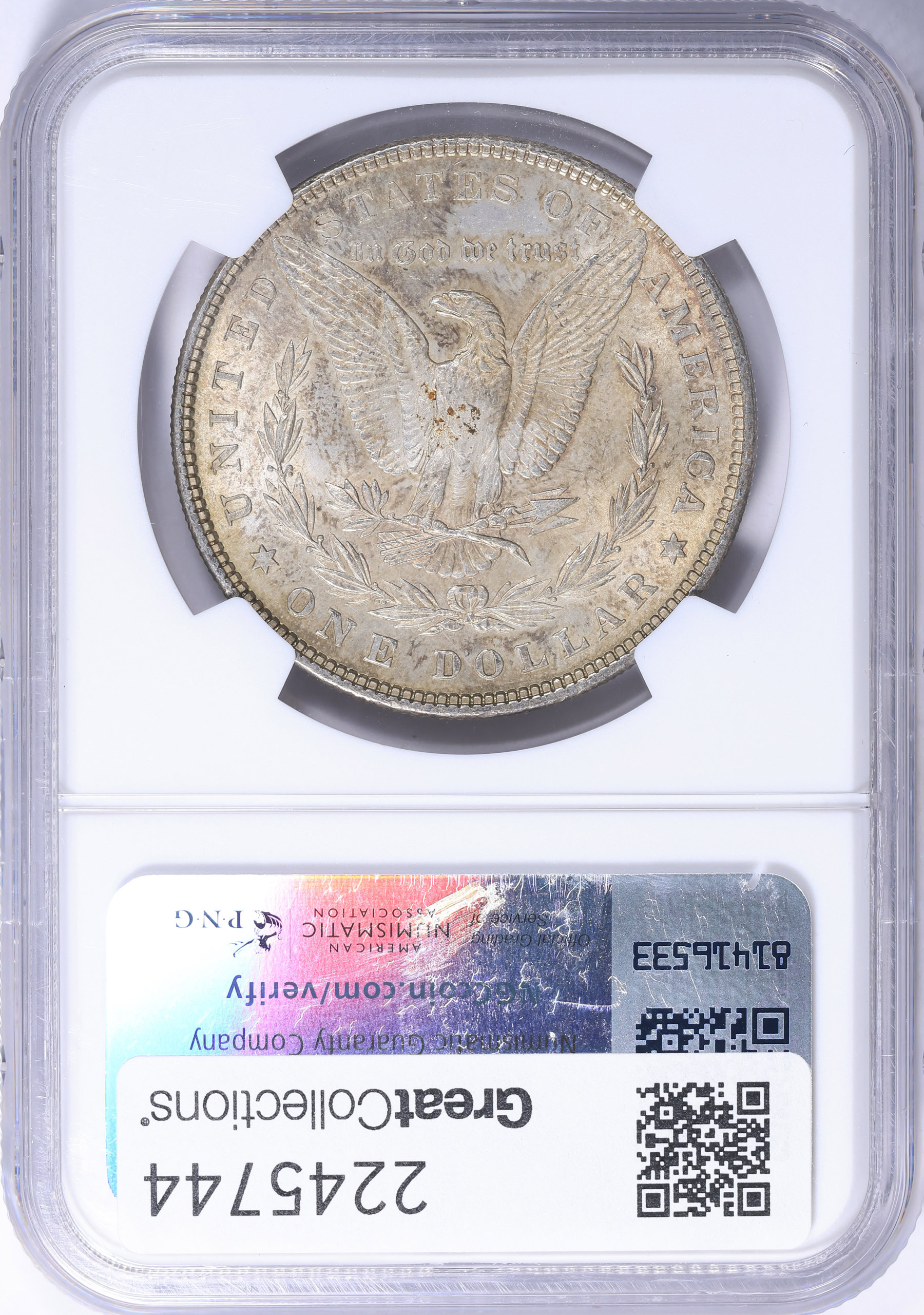 1878 7TF Morgan Silver Dollar Reverse of 1879 NGC MS-62 (Item