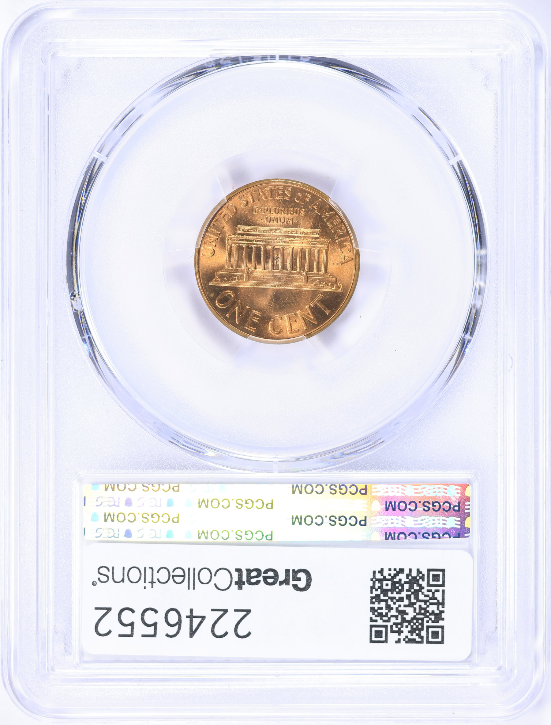 1960 Lincoln Cent Large Date PCGS MS-67 RD (Item 2246552
