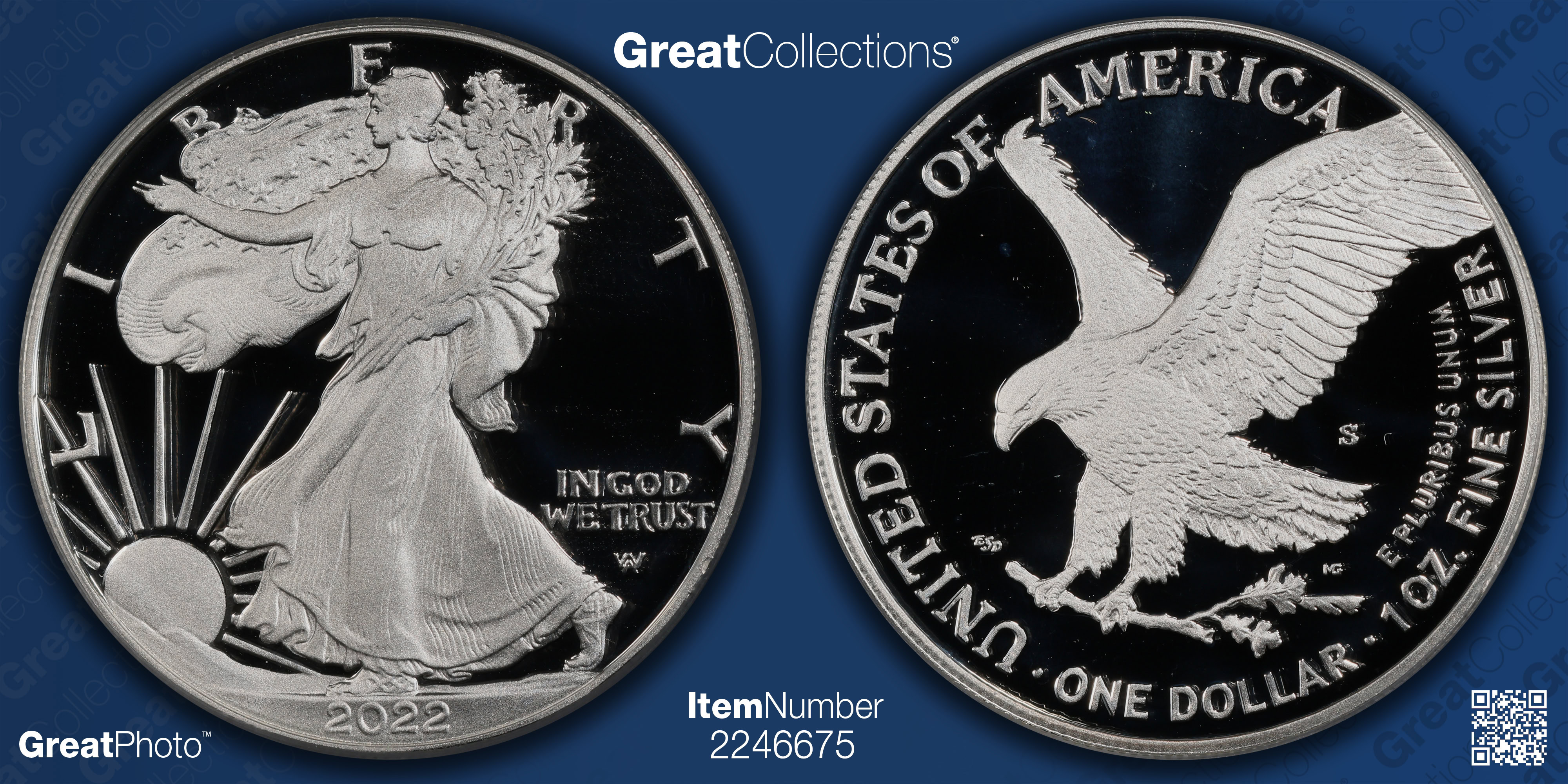 2022-S $1 Silver Eagle Advanced Release PCGS Proof-70 DCAM