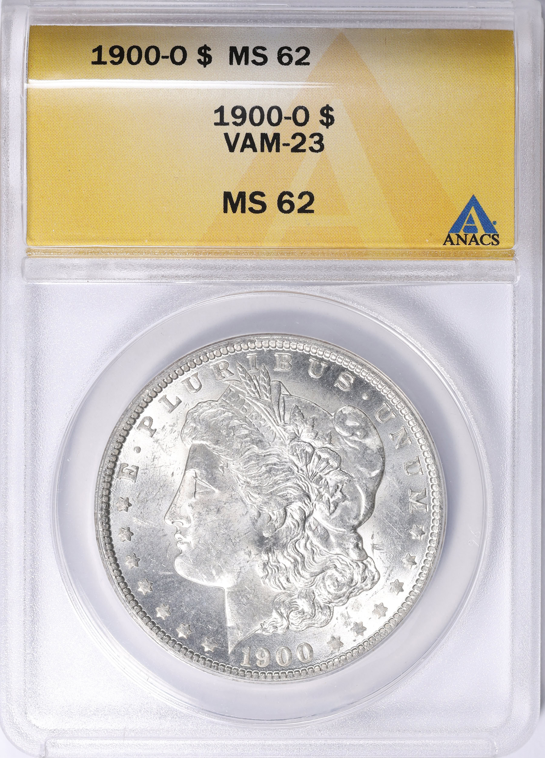 アメリカ古い銀貨セット 1924 1926 1944 1892 1900-O Morgan Silver Dollar VAM-23 ANACS MS-62 (Item 2247056
