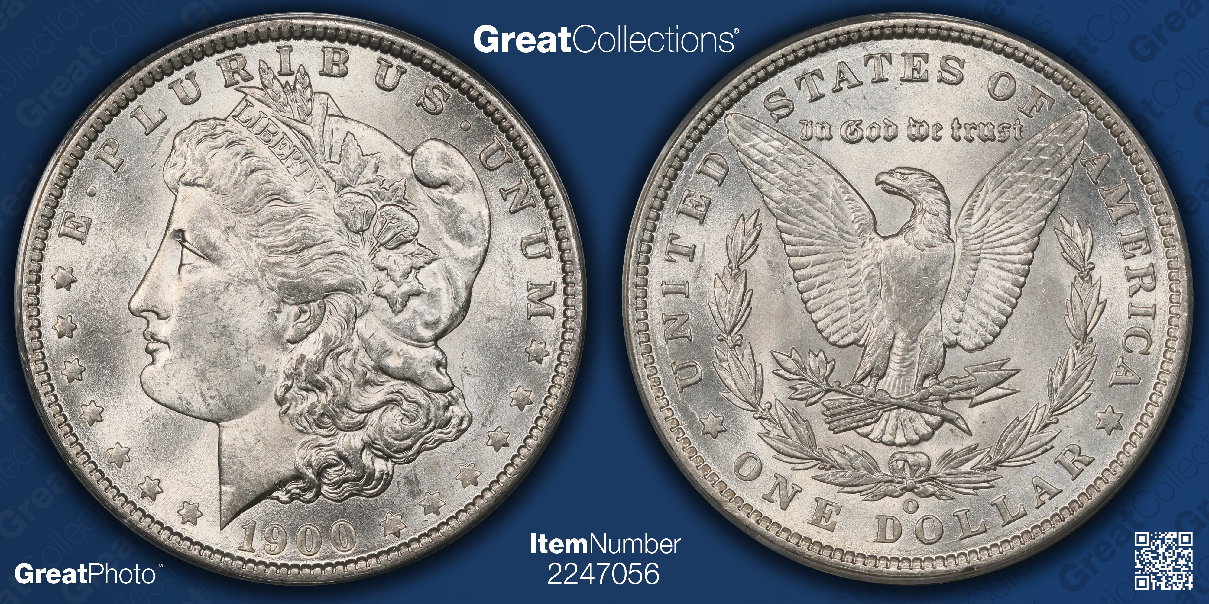 1900-O Morgan Silver Dollar VAM-23 ANACS MS-62 (Item 2247056