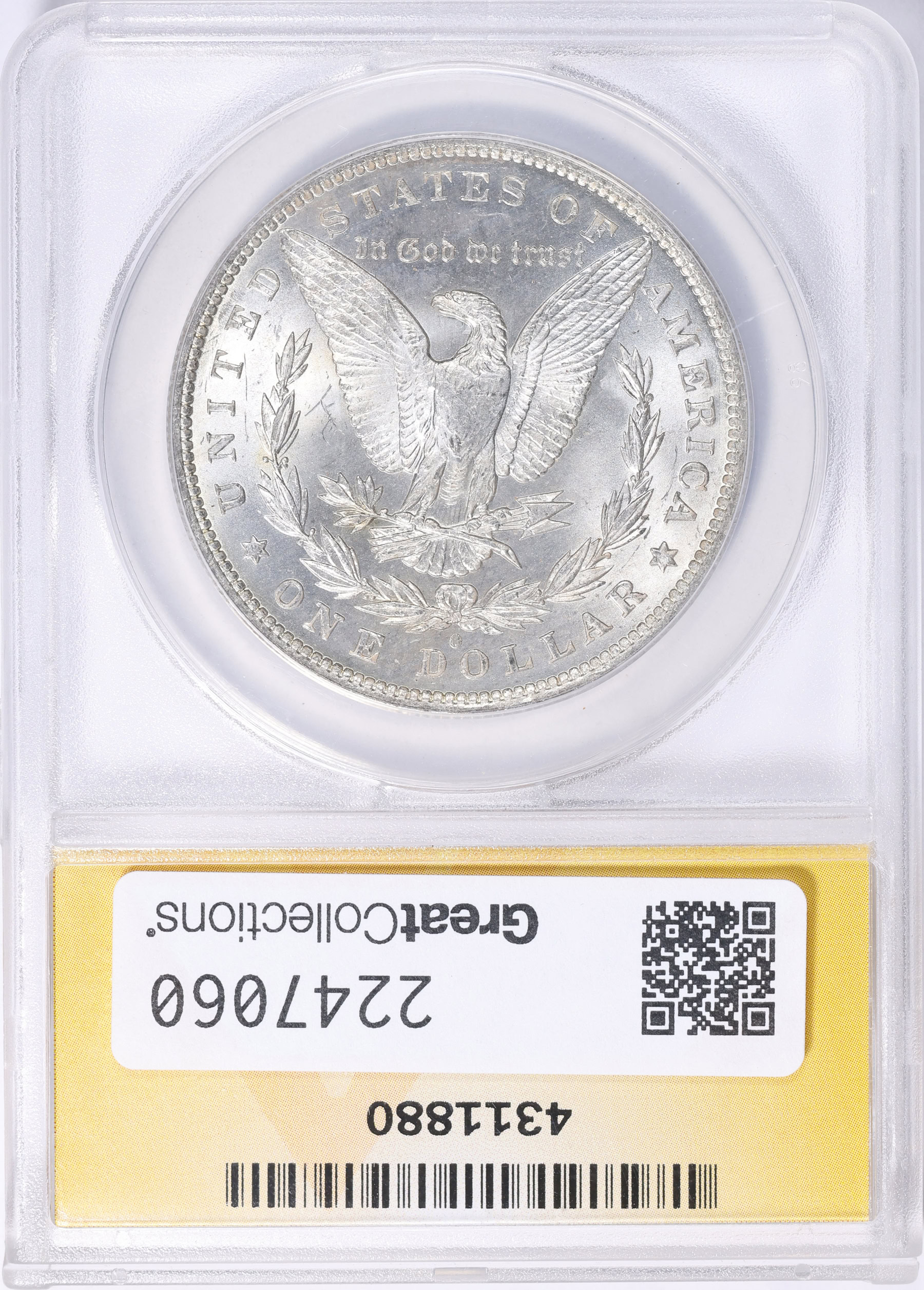 1883-O Morgan Silver Dollar Partial E Rev VAM-36A *Hot 50* ANACS