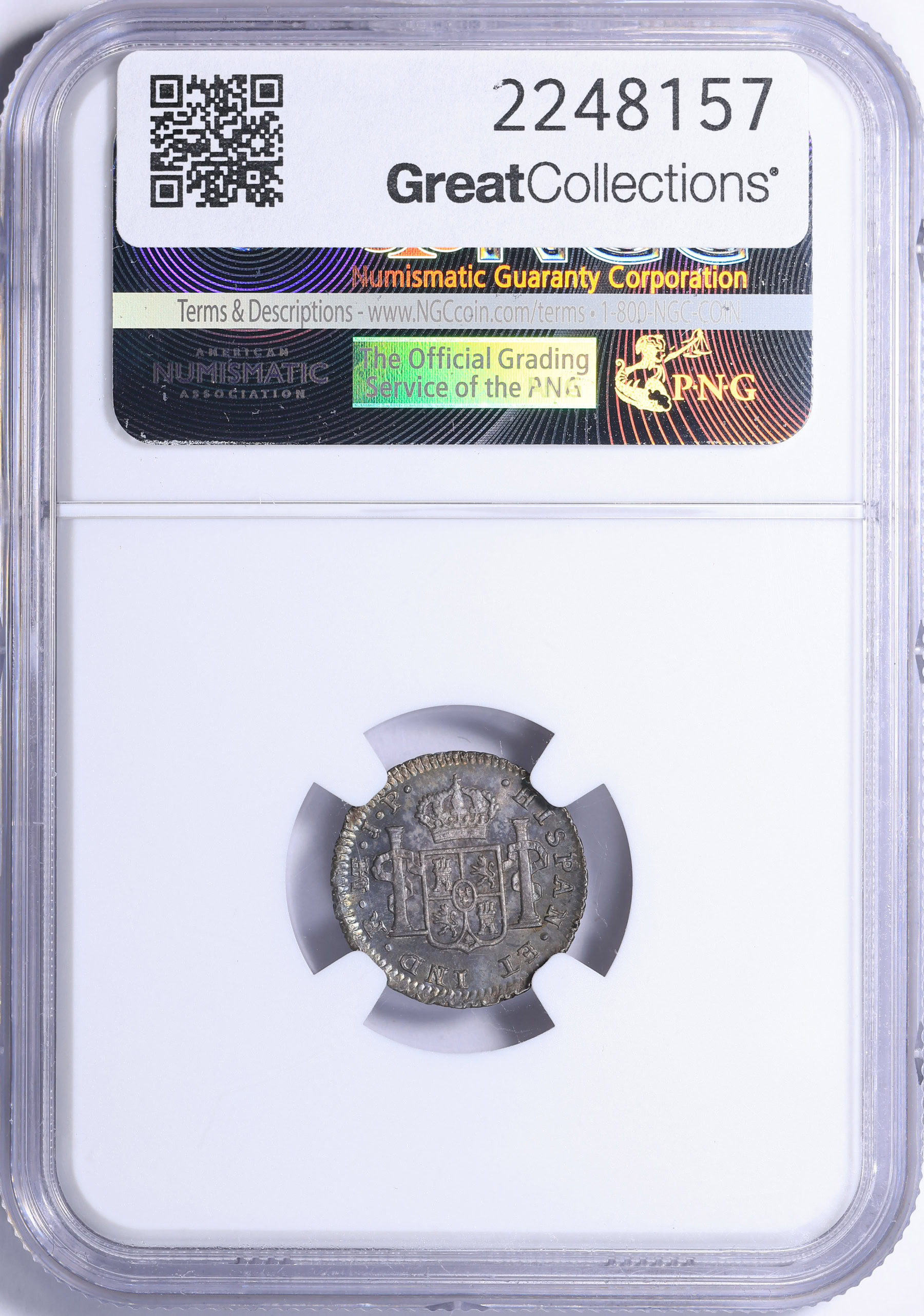 Peru 1818-L JP Silver 1/2 Real KM-113.2 NGC MS-64 (Toned) (Item 2248157 ...