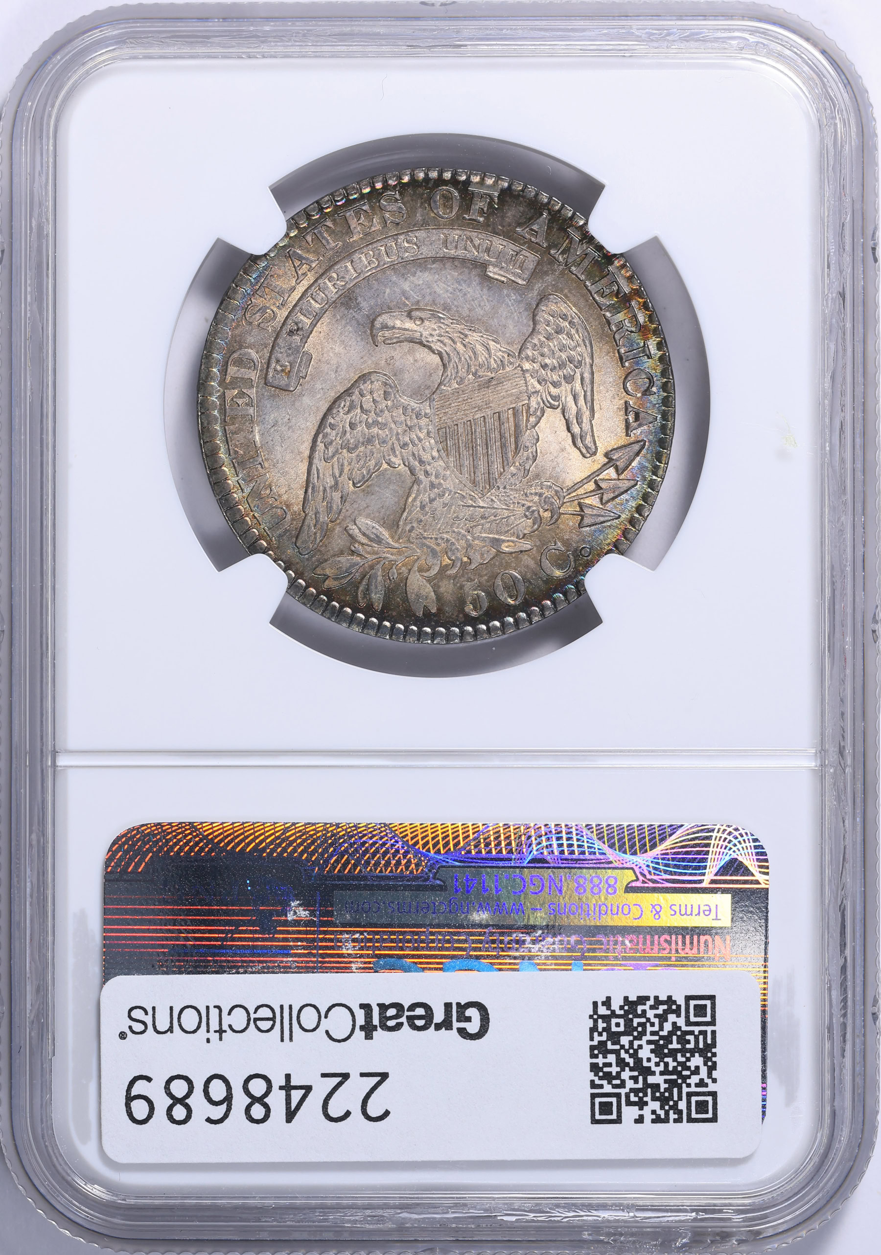 1829 Capped Bust Half Dollar Small Letters Overton 111 Ex: 