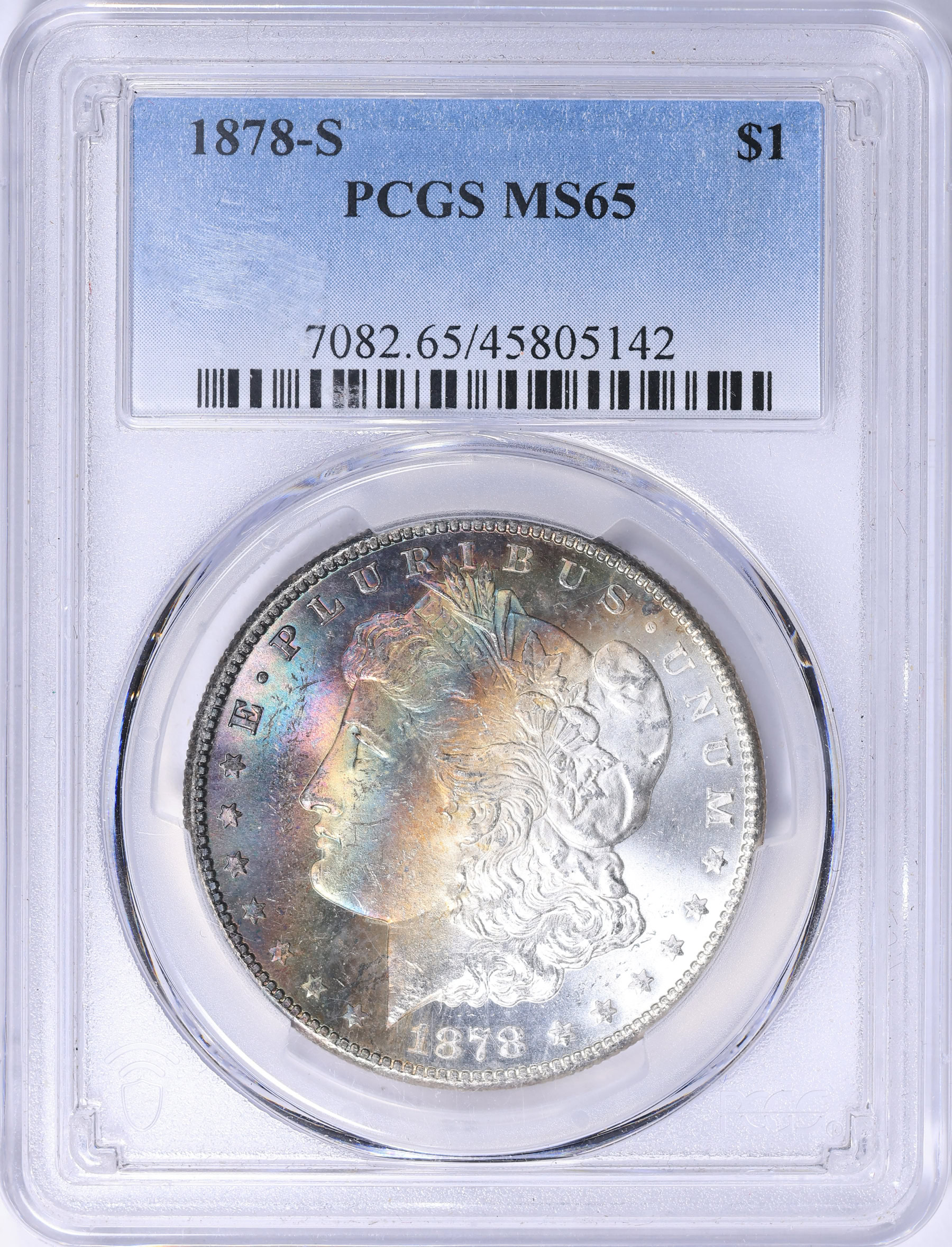 1878-S Morgan Silver Dollar PCGS MS-65 (Toned) (Item 2249074