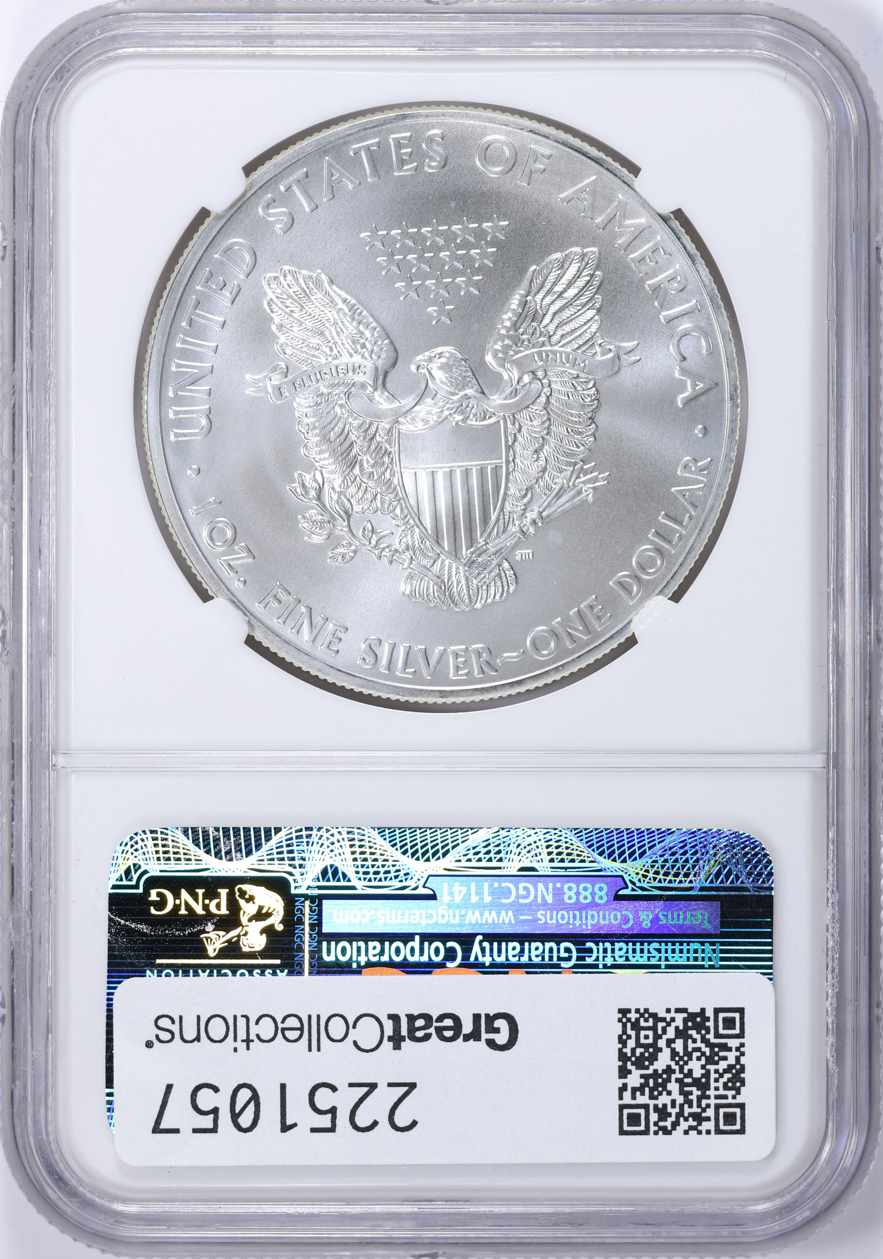 2011-(S) $1 Silver Eagle Struck at San Francisco NGC MS-70 (Golden