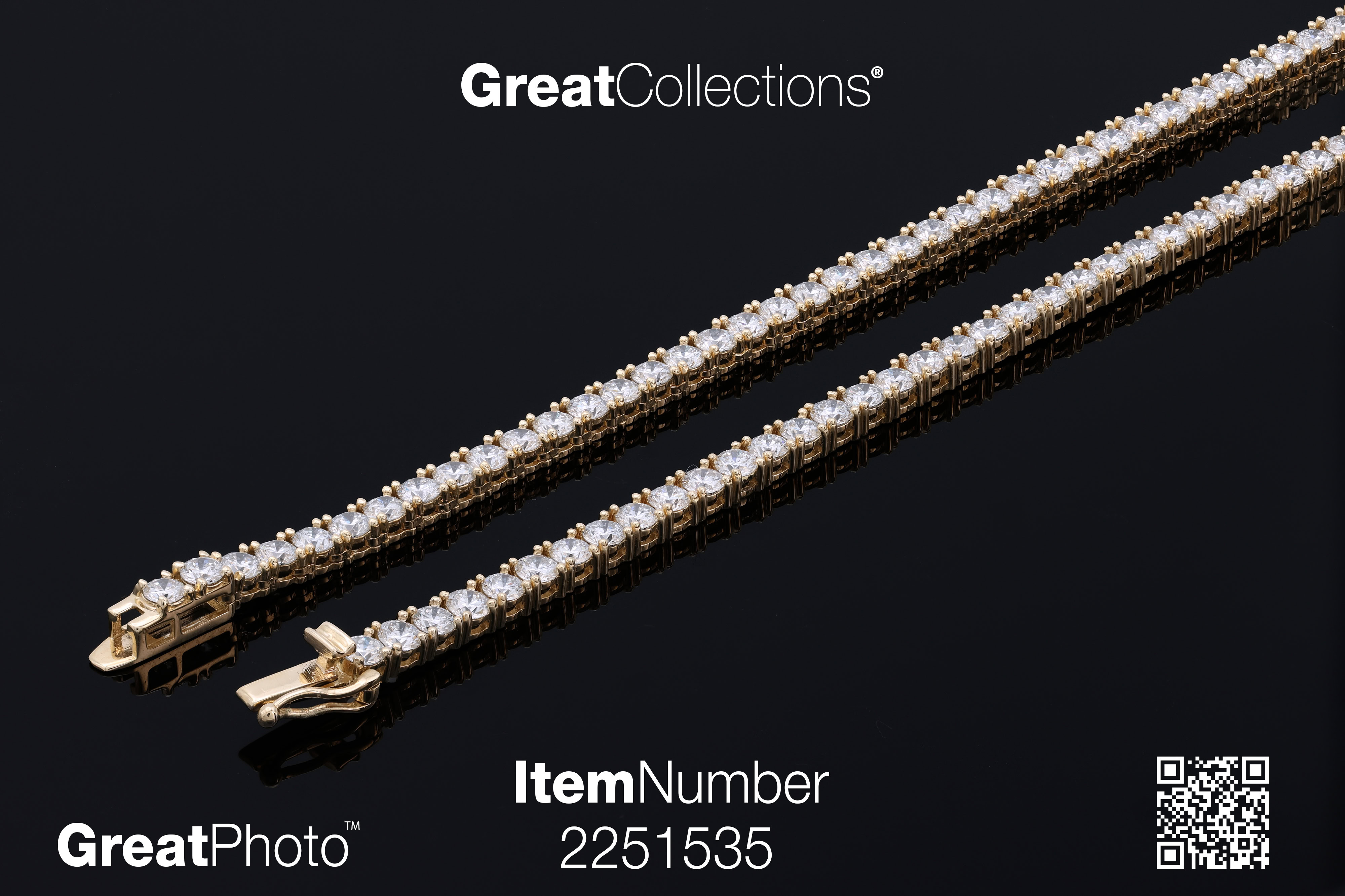 14K Yellow Gold Lab Grown Diamond Chain (16.90ctw, 20