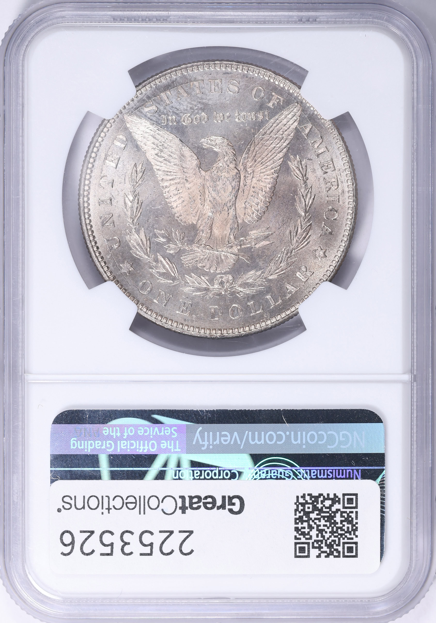 1878 7/8TF Morgan Silver Dollar 7/7TF and Clash VAM-42A NGC MS-63
