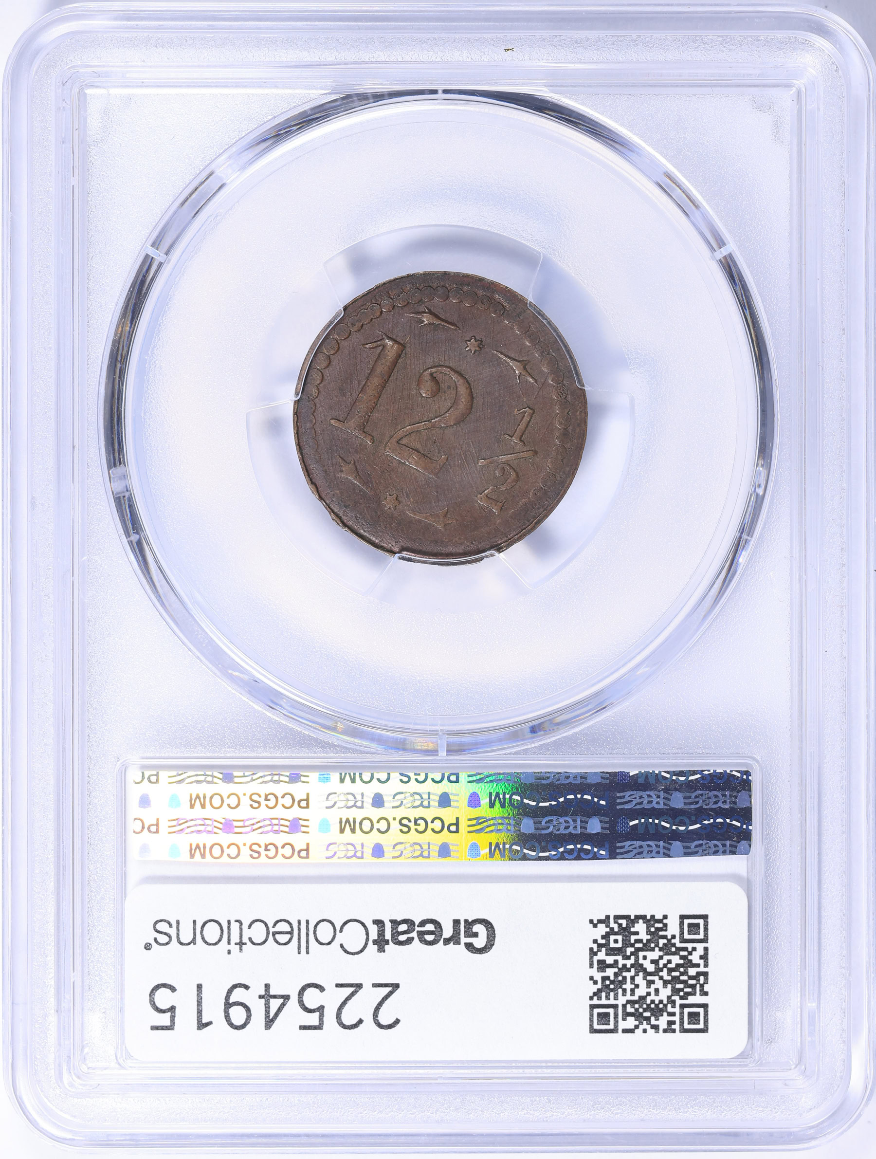 1887 Hawaii-Grove Ranch 12 1/2 Cents Hawaii Plantation Token PCGS
