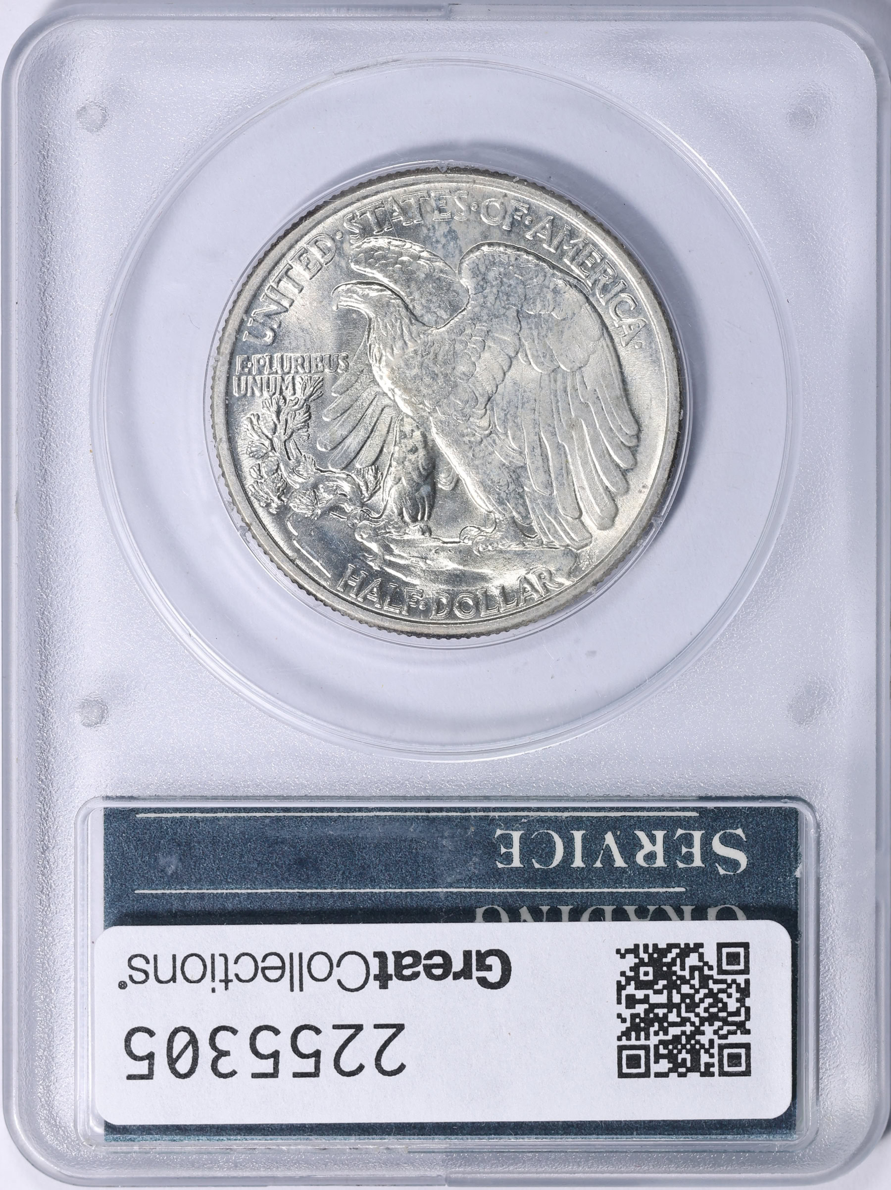 1943 Walking Liberty Half Dollar PCGS MS-63 OGH (1st Gen - White