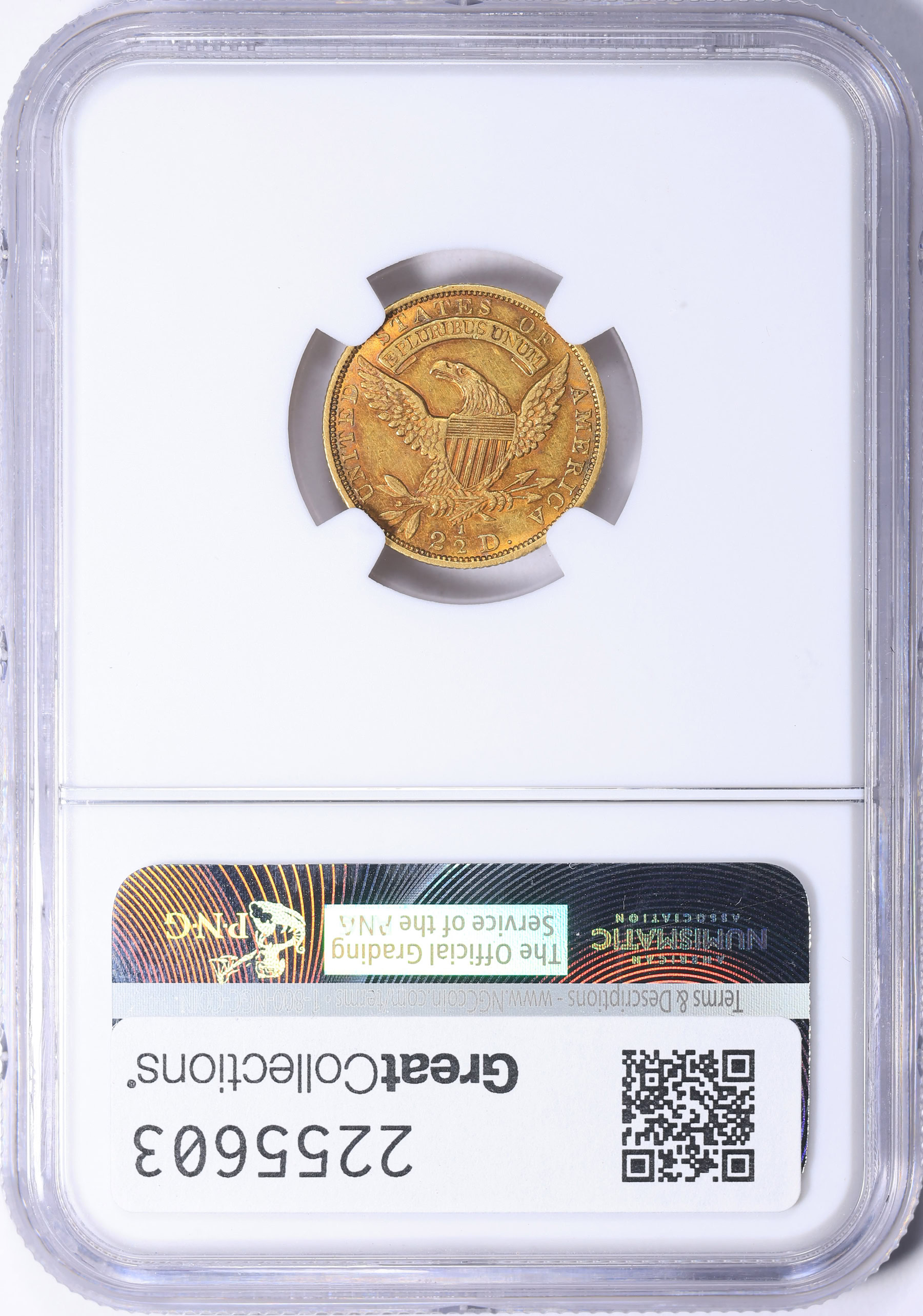 1831 Capped Head Gold Quarter Eagle BD-1 NGC AU-55 (Item 2255603