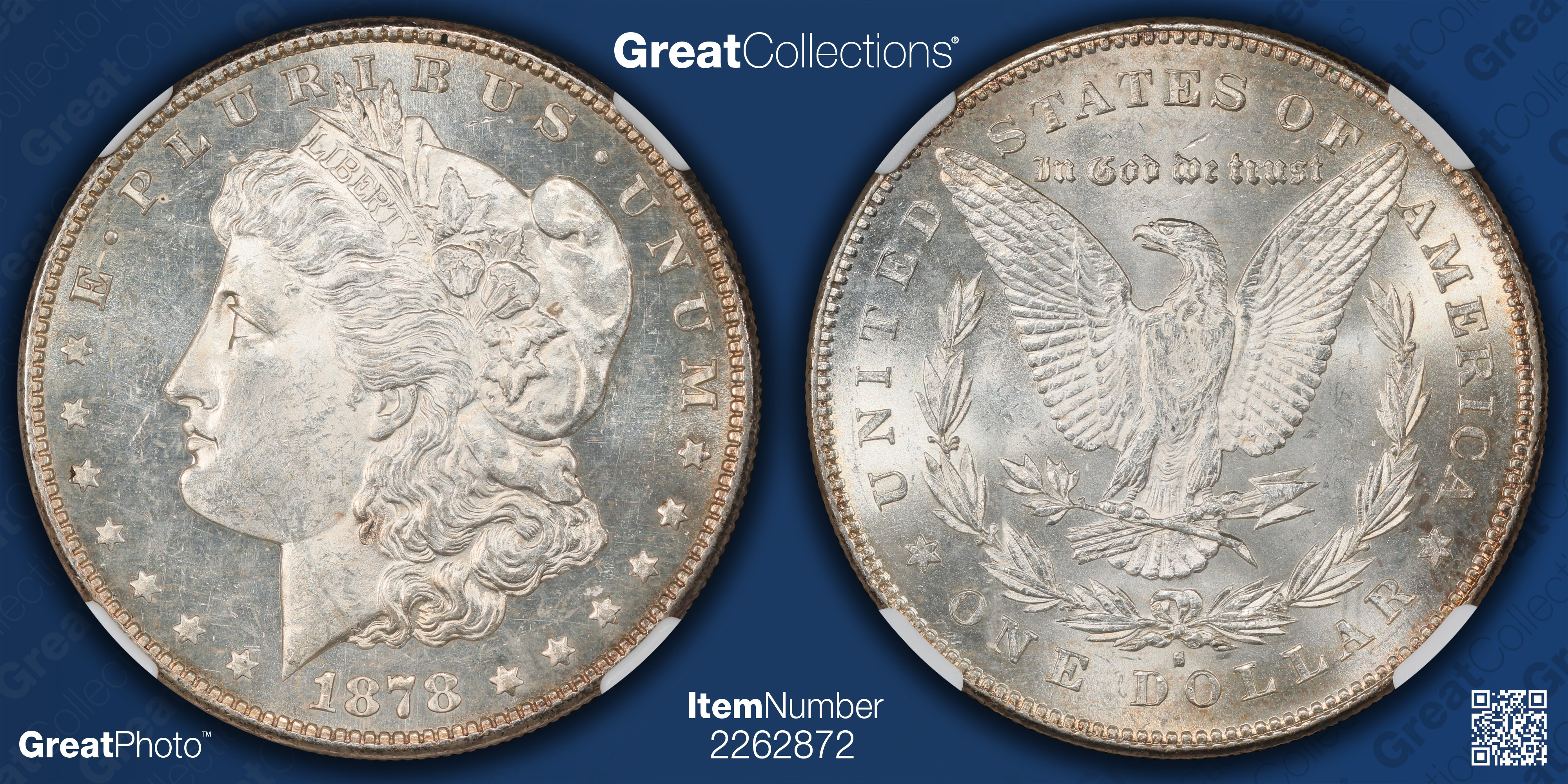 1878-S Morgan Silver Dollar NGC MS-62 (Item 2262872
