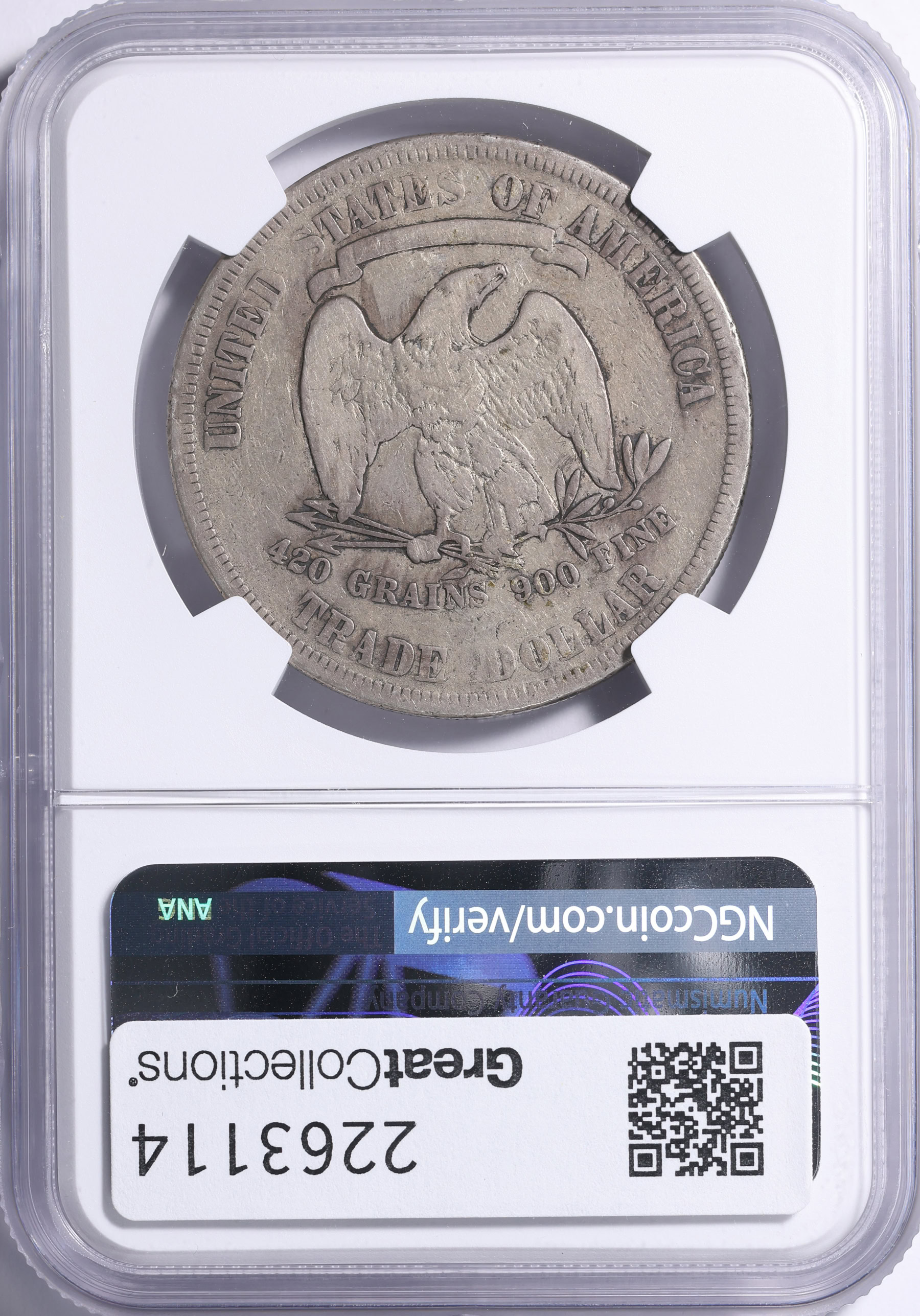 1877 Trade Silver Dollar NGC VF Details (Item 2263114