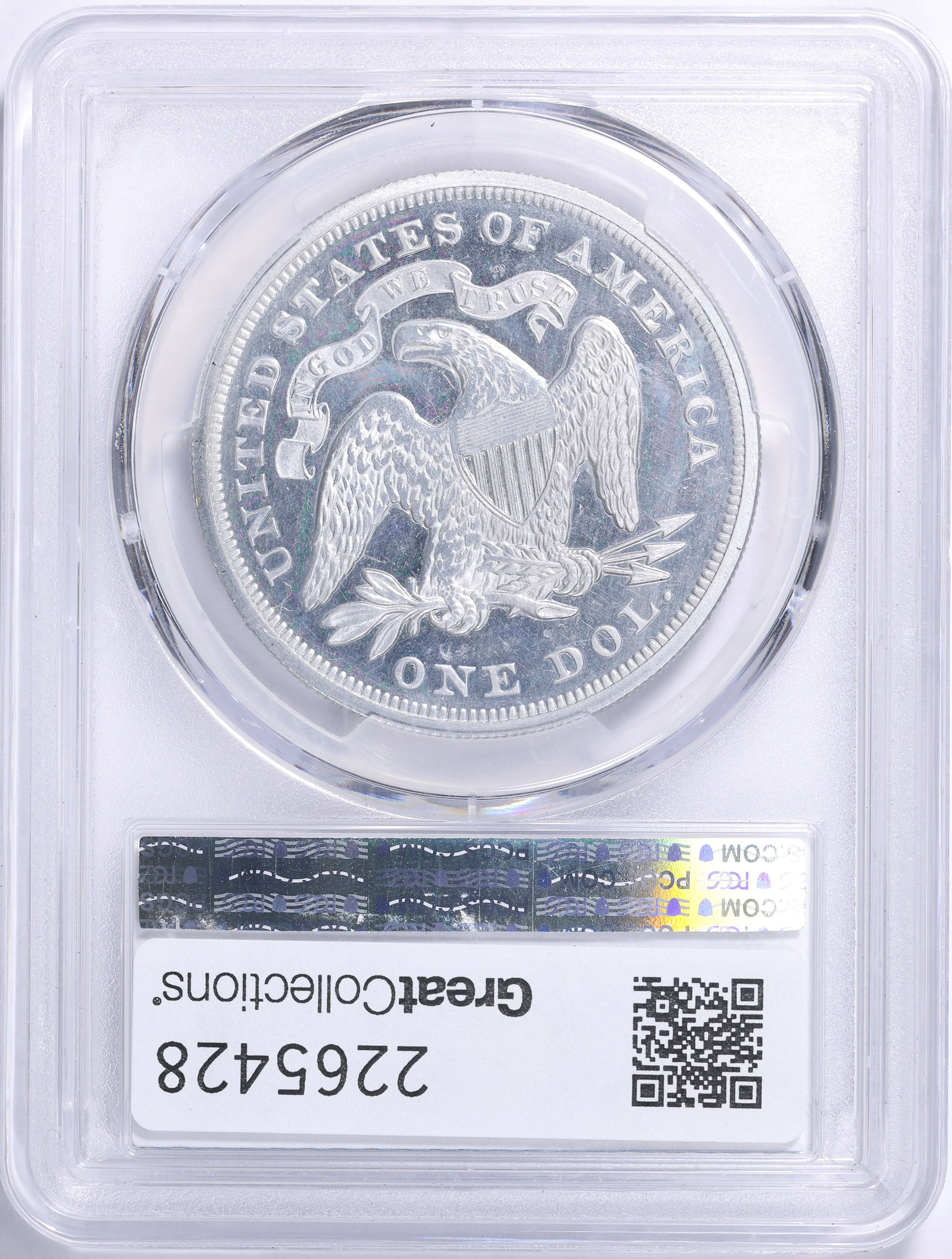 Pattern 1869 $1 Dollar J-764 PCGS Proof-65 CAMEO (Item 2265428