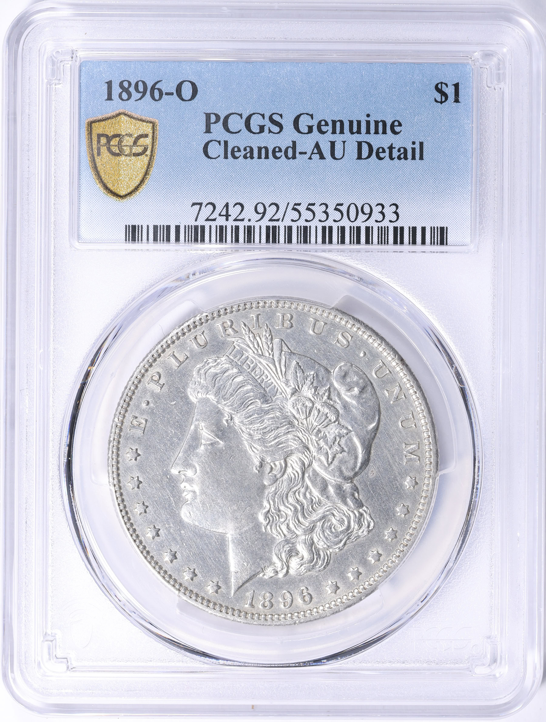 1896-O Morgan Silver Dollar PCGS Genuine AU Details (Item 2265441