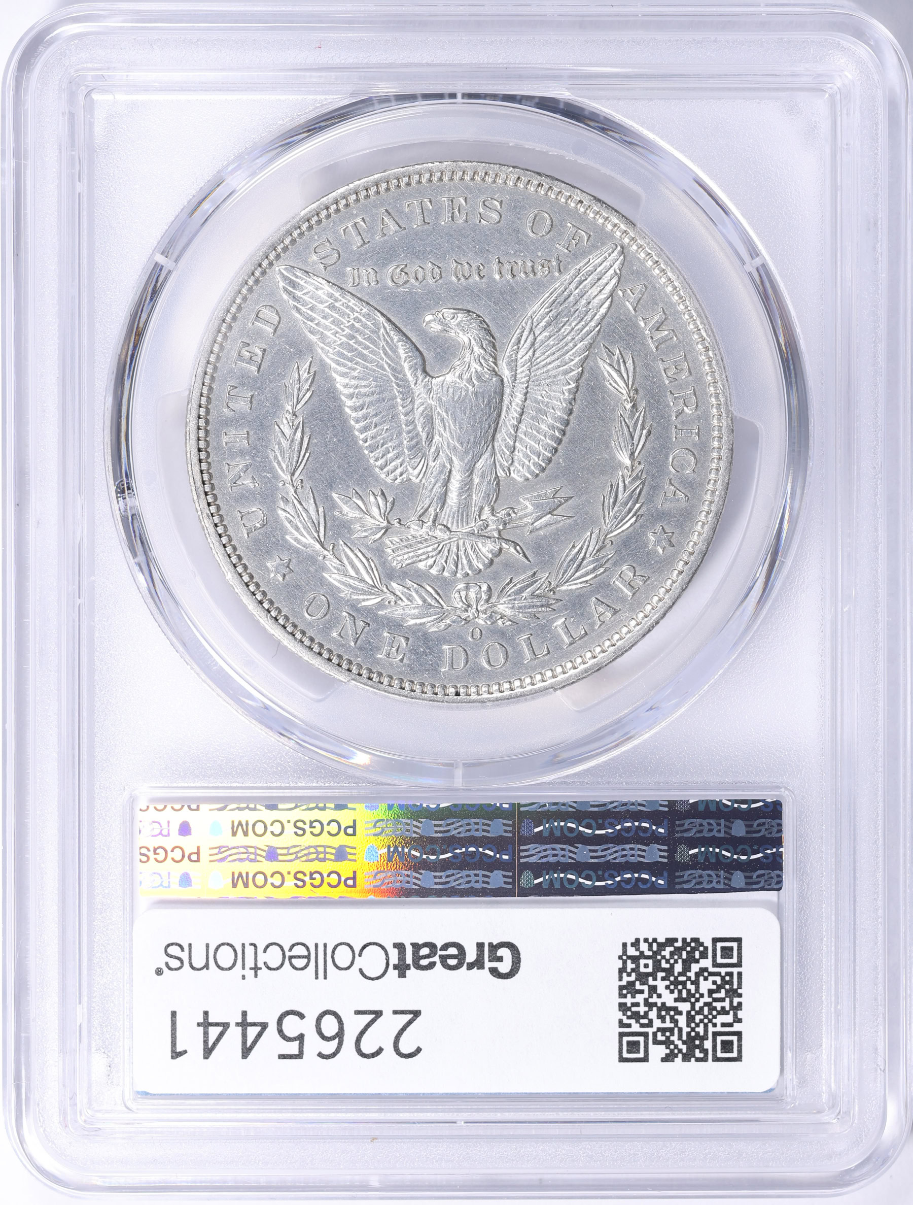 1896-O Morgan Silver Dollar PCGS Genuine AU Details (Item 2265441