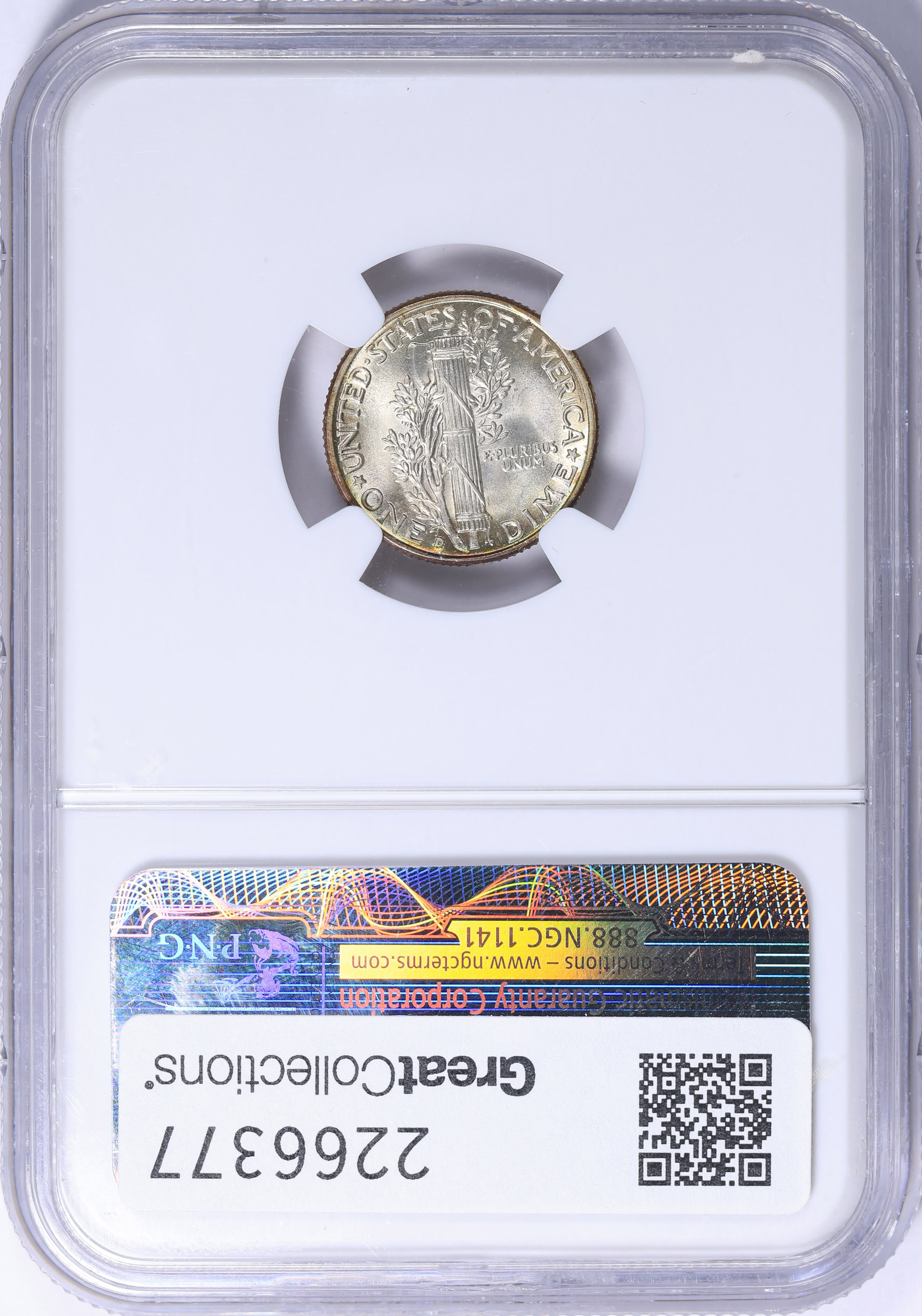 1941-D Mercury Dime NGC MS-67 FB (Toned) (Item 2266377