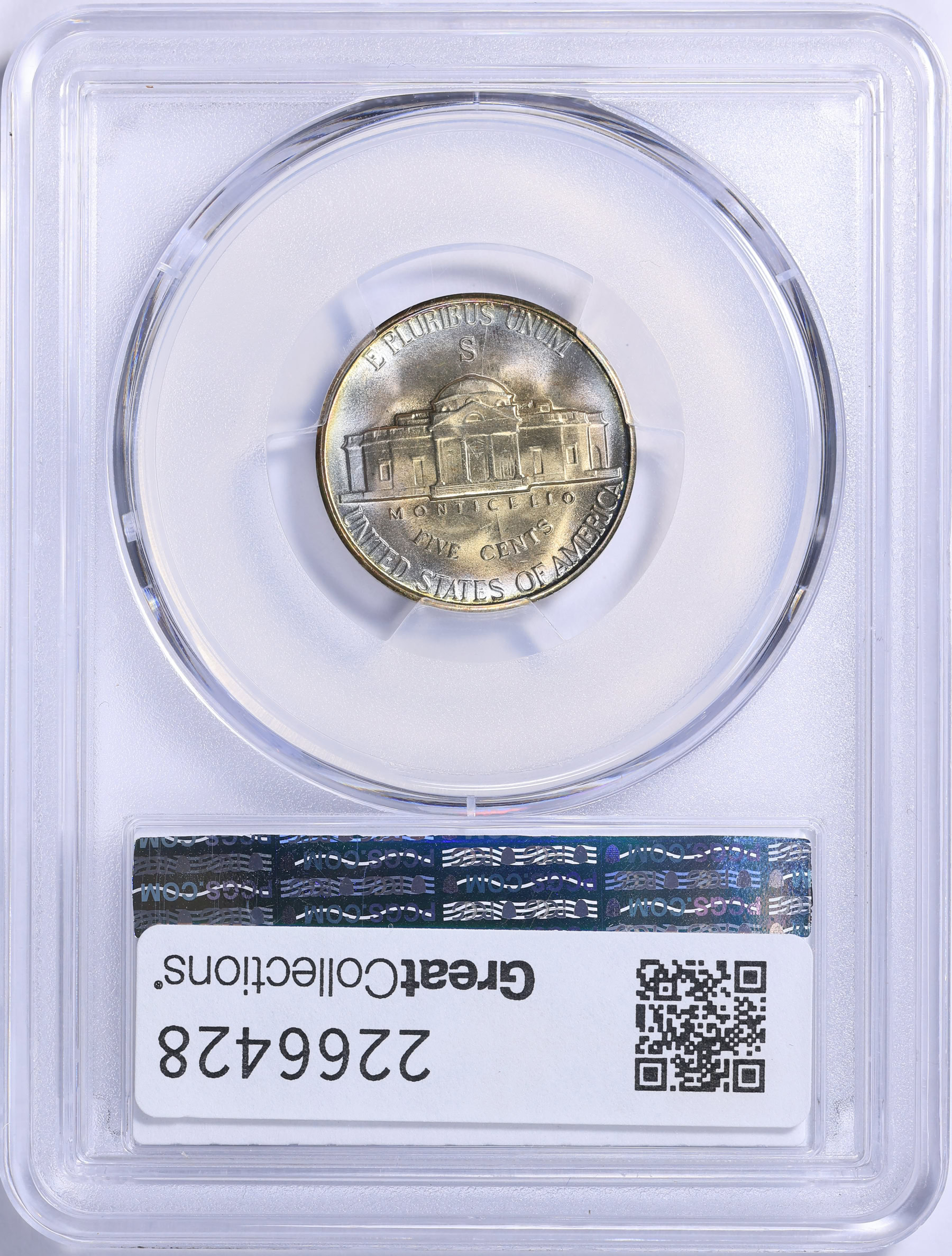 1944-S Jefferson Nickel PCGS MS-67+ (Toned) (Item 2266428