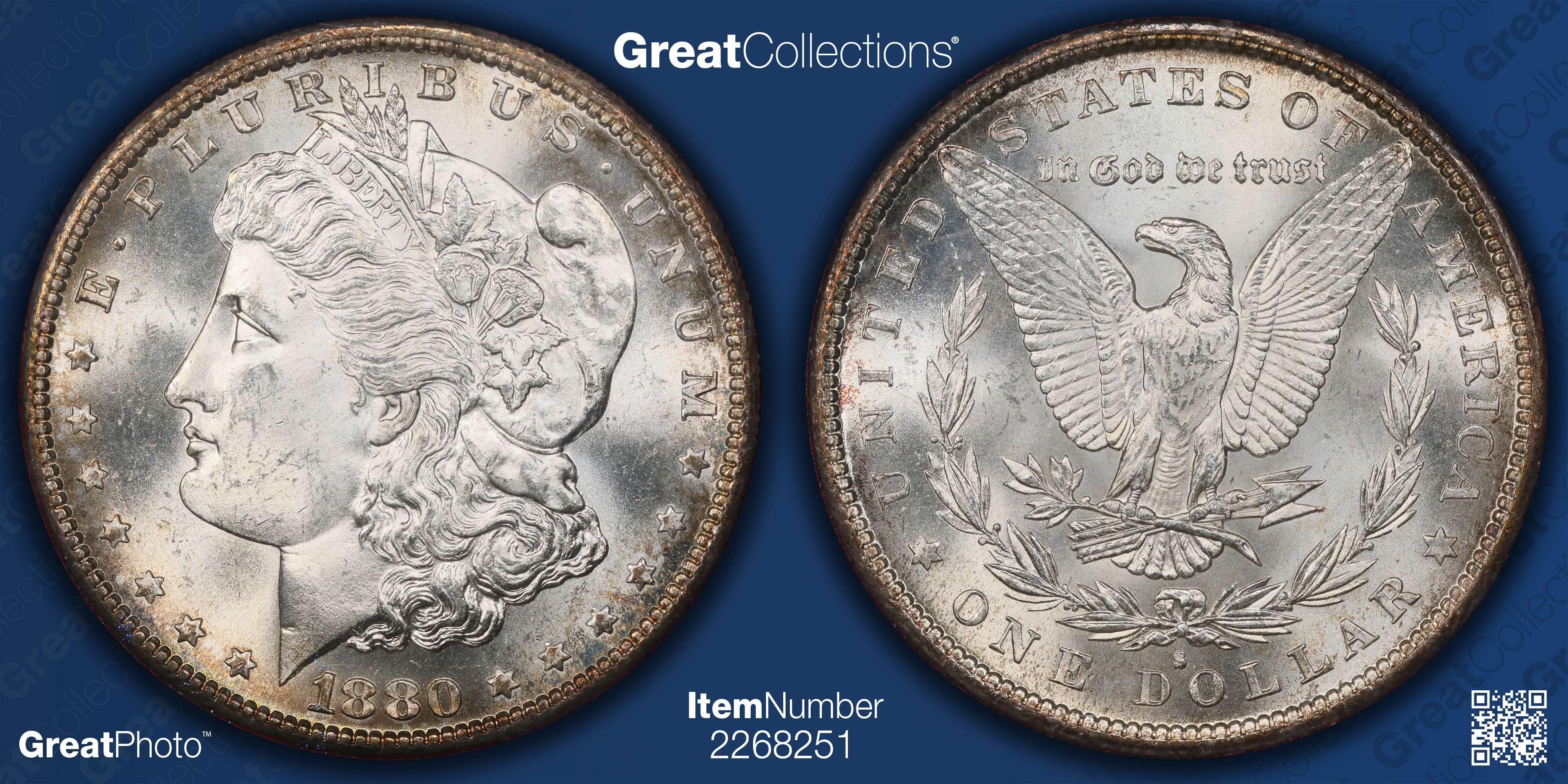 1880-S Morgan Silver Dollar NGC MS-65 (Redfield Collection) (Paramount ...
