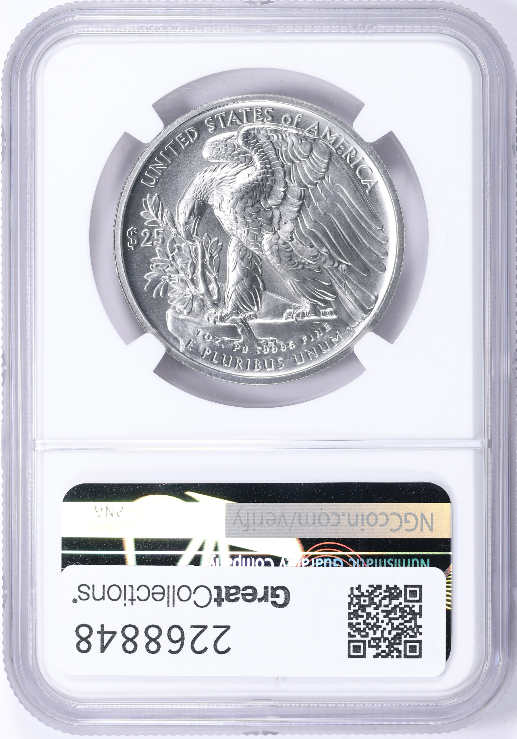 2026-W $25 American Liberty Palladium w/ Bell 250 Privy First Day
