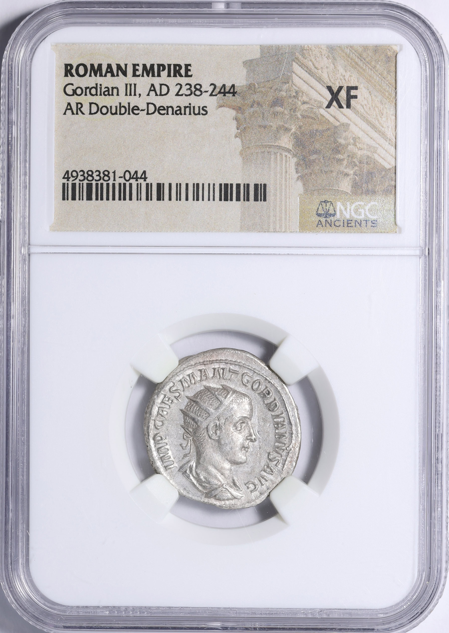 Ancient Roman Empire, Gordian III (A.D. 238-244) A.D. 238 AR