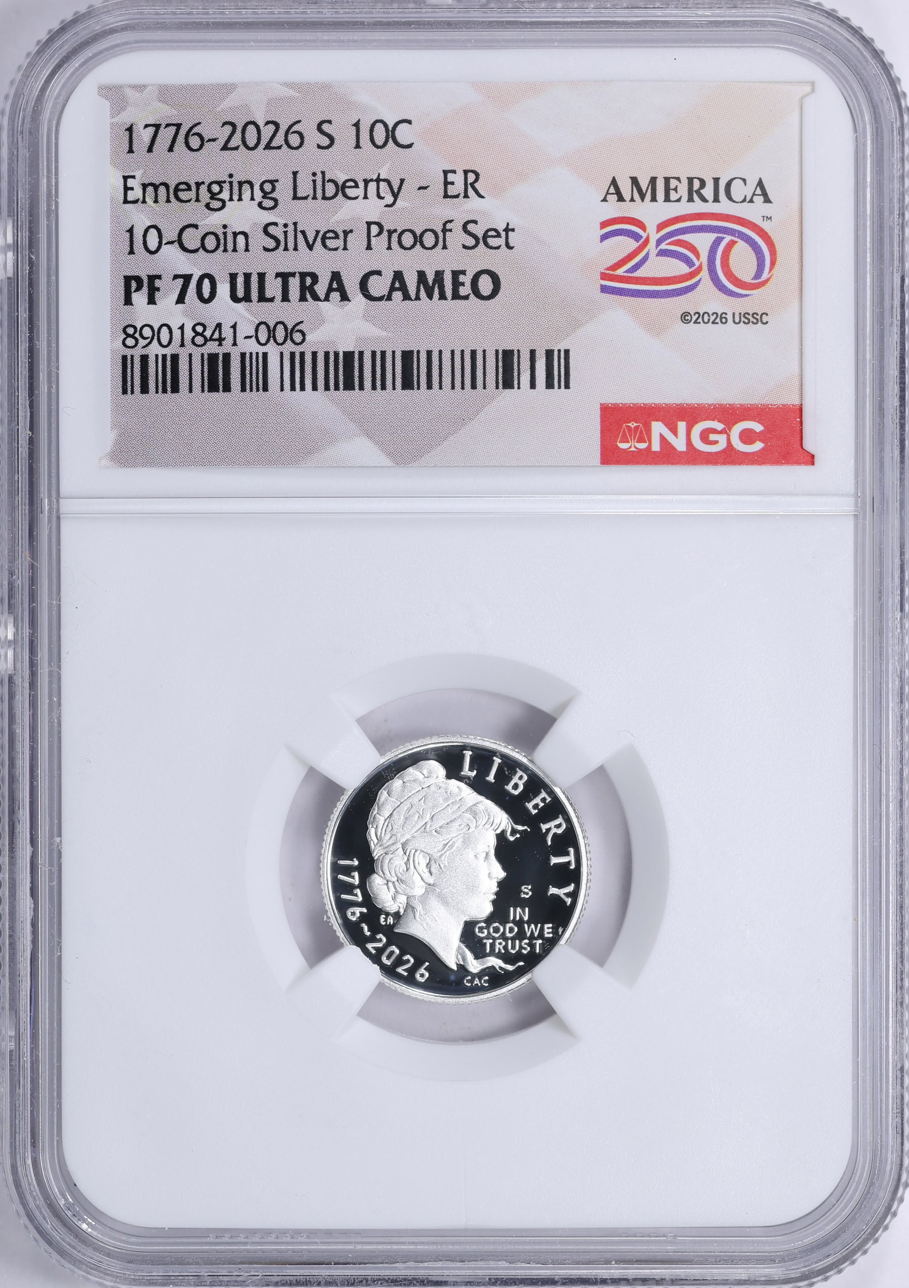 2026-S Semiquincentennial Dime Emerging Liberty Silver Early