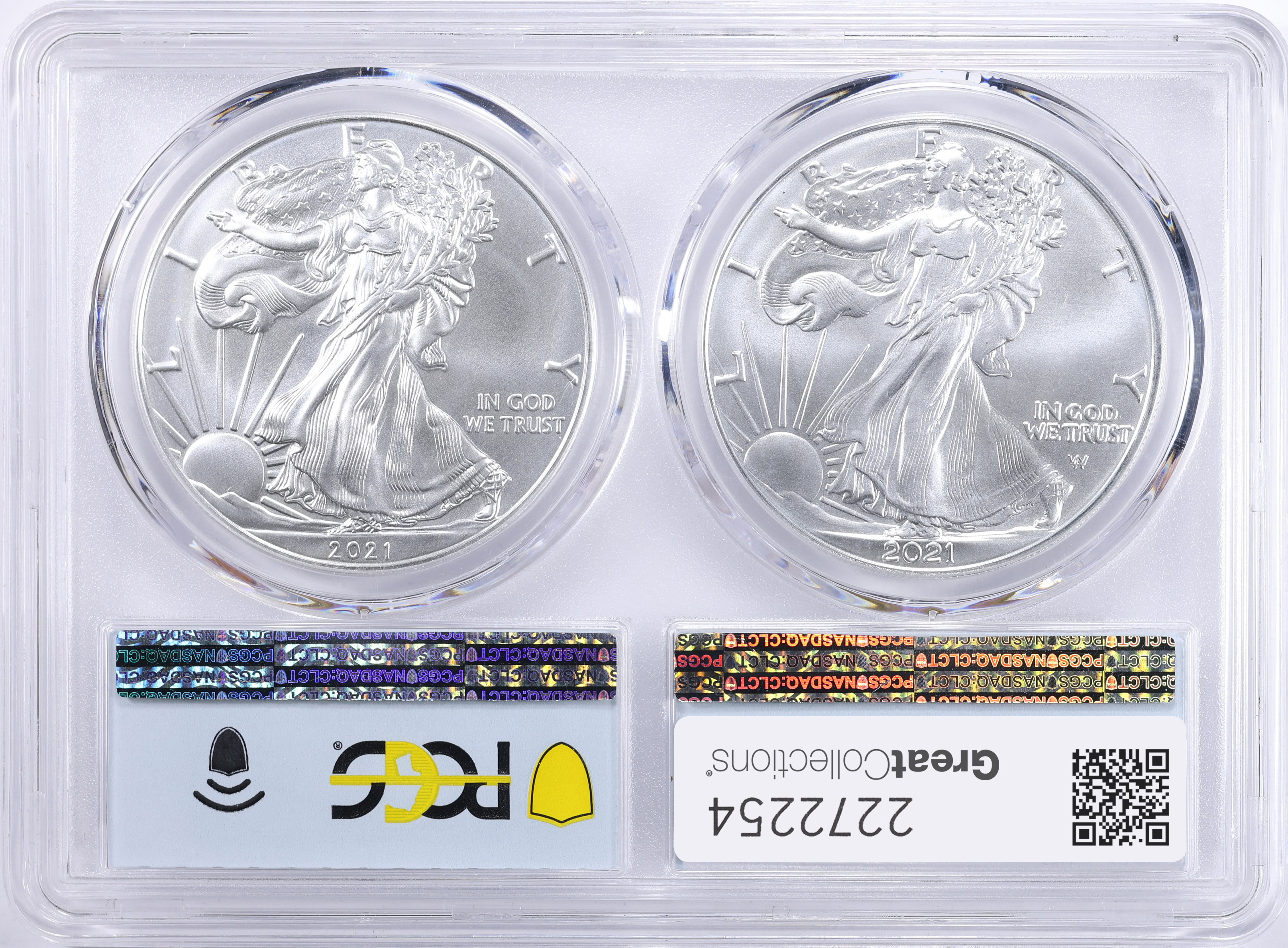 2021 $1 Silver Eagle Type 1 Last Day of Production and Type 2