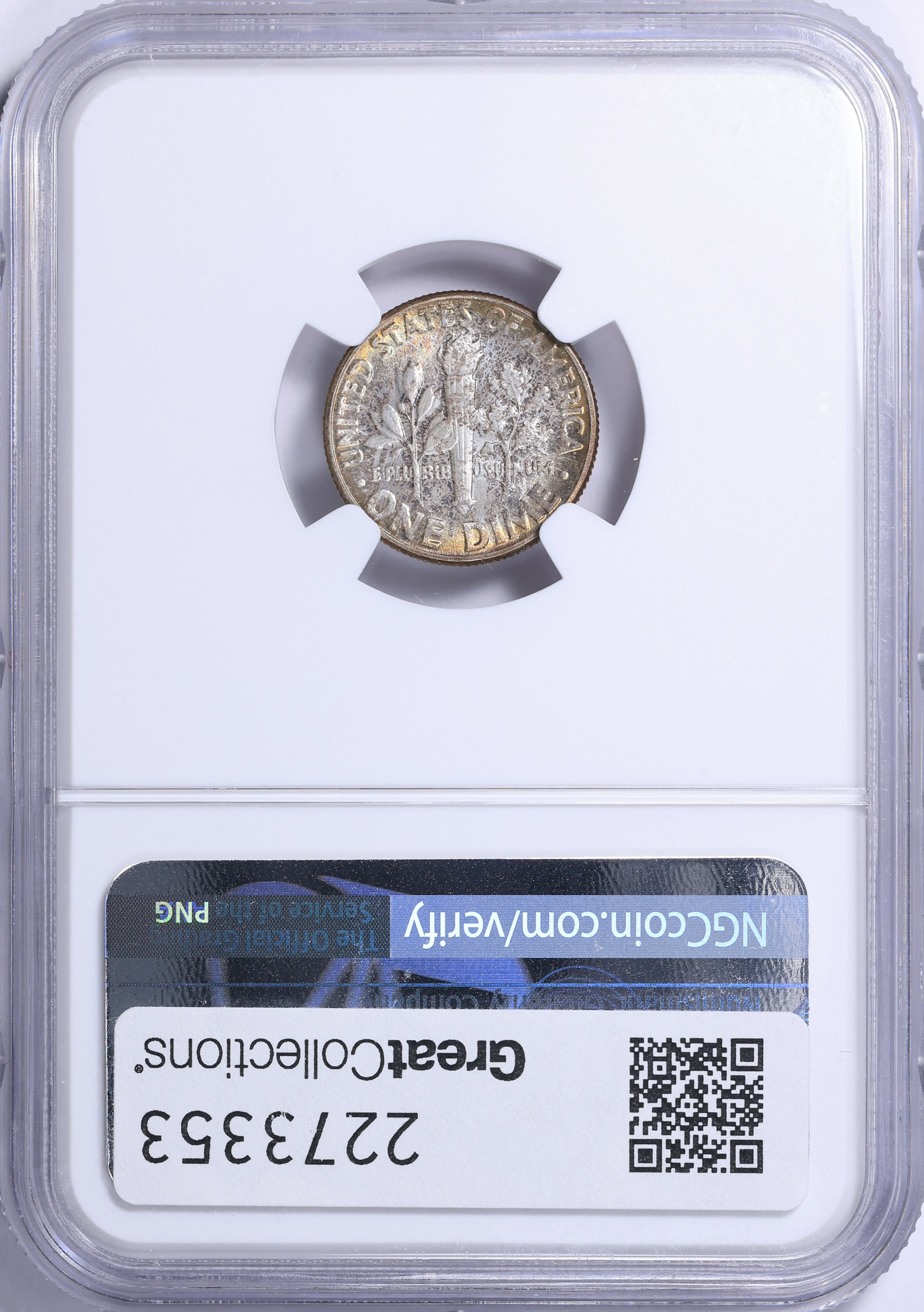 1958 Roosevelt Dime NGC MS-66 (Toned) (Item 2273353