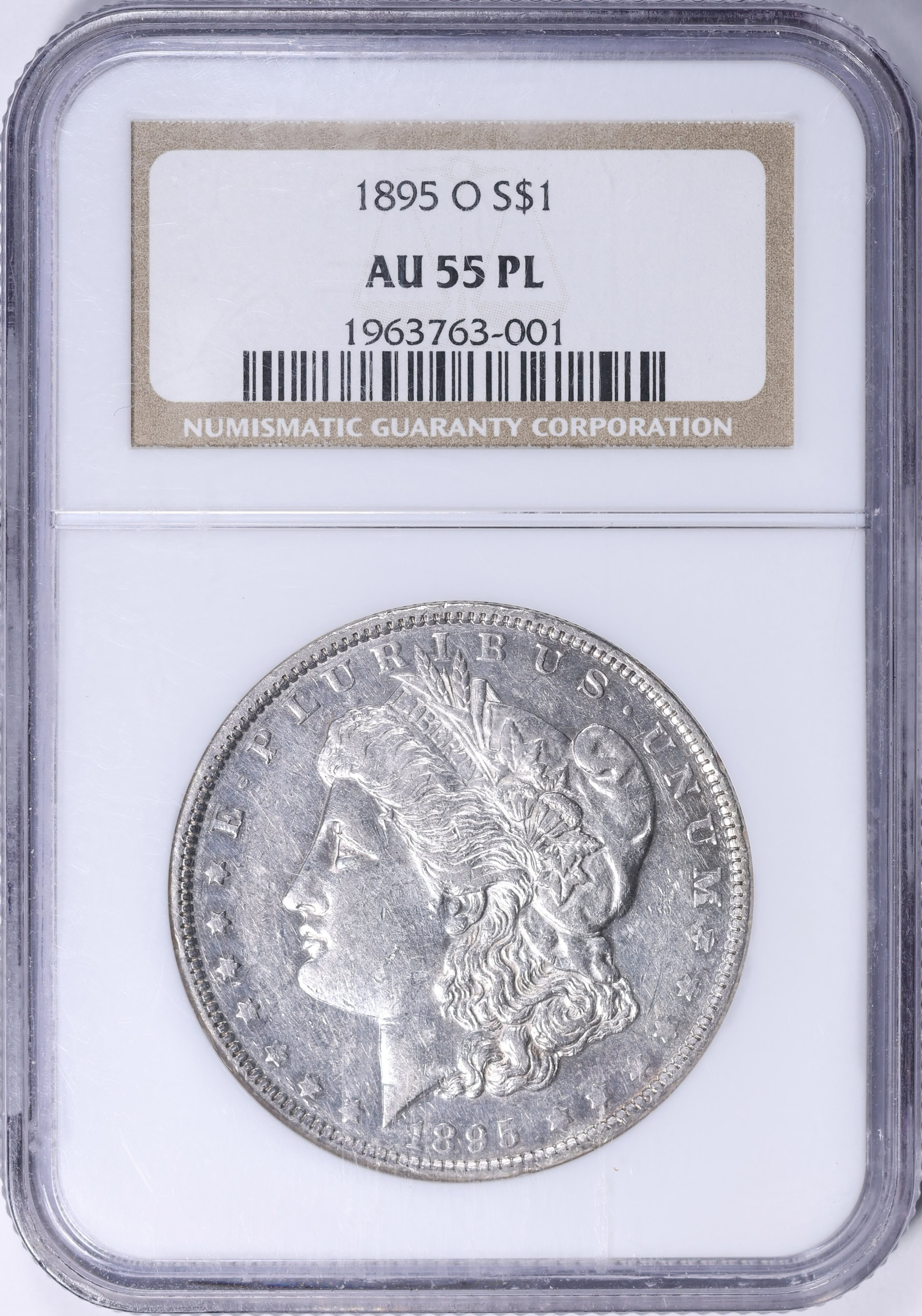 1895-O Morgan Silver Dollar NGC AU-55 PL (Item 2273368