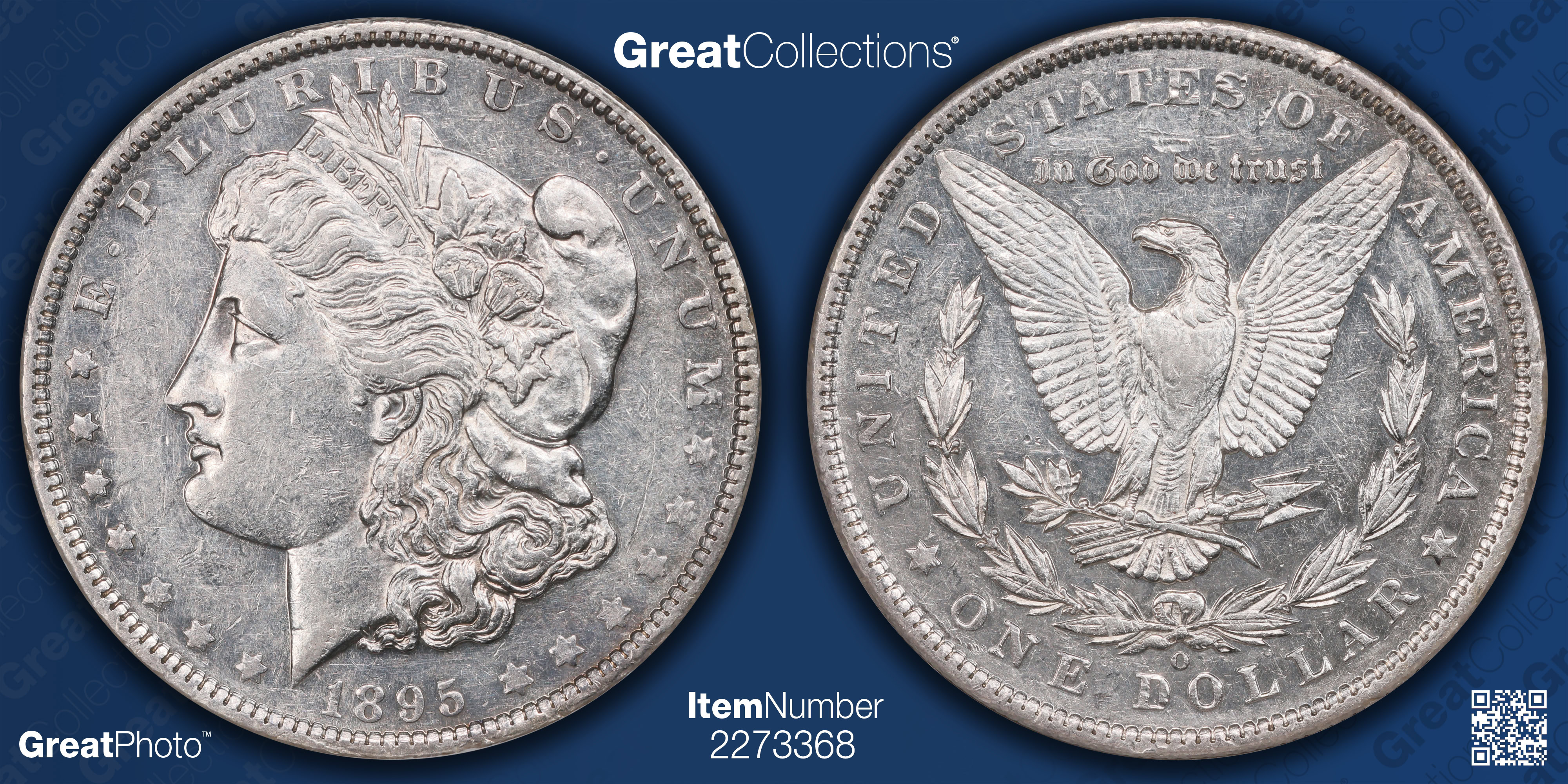 1895-O Morgan Silver Dollar NGC AU-55 PL (Item 2273368