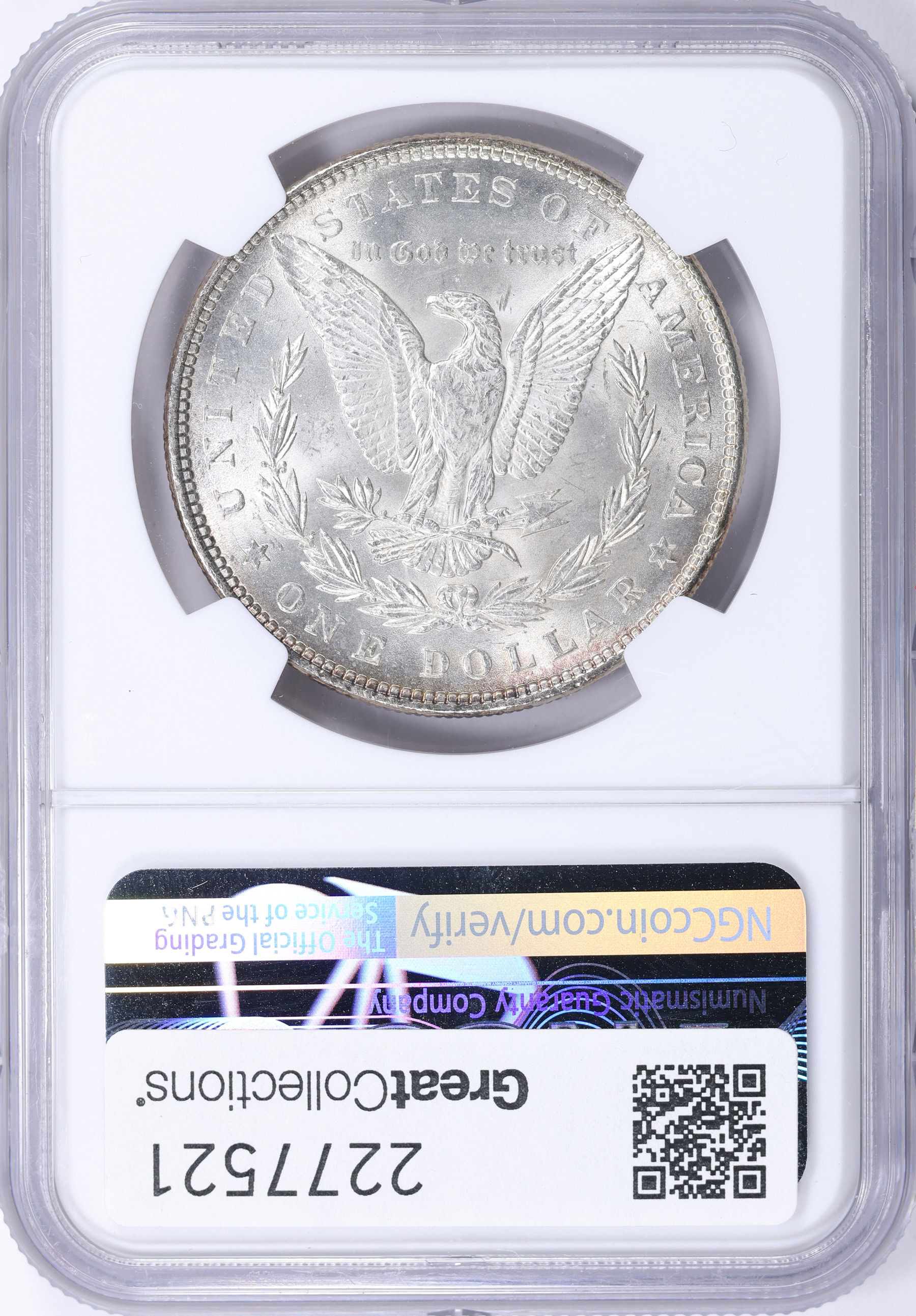 1878 7TF Morgan Silver Dollar Reverse of 1879 NGC MS-61 (Item