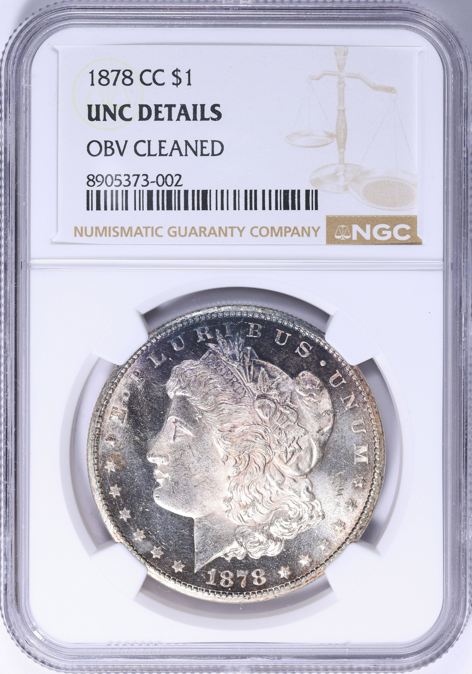 1878-CC Morgan Silver Dollar NGC Unc Details (Item 2278262