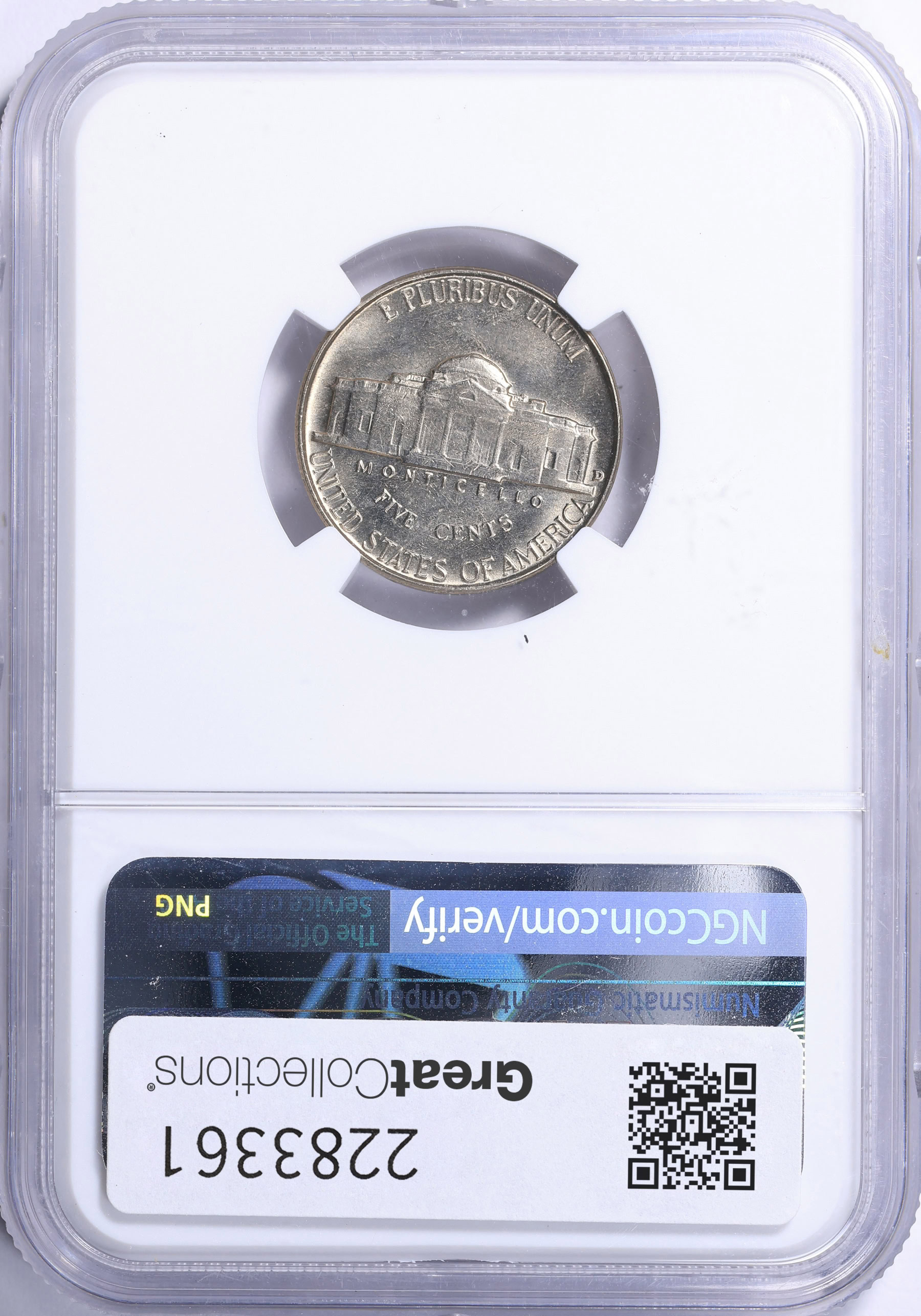 1955-D Jefferson Nickel NGC MS-66 (Item 2283361